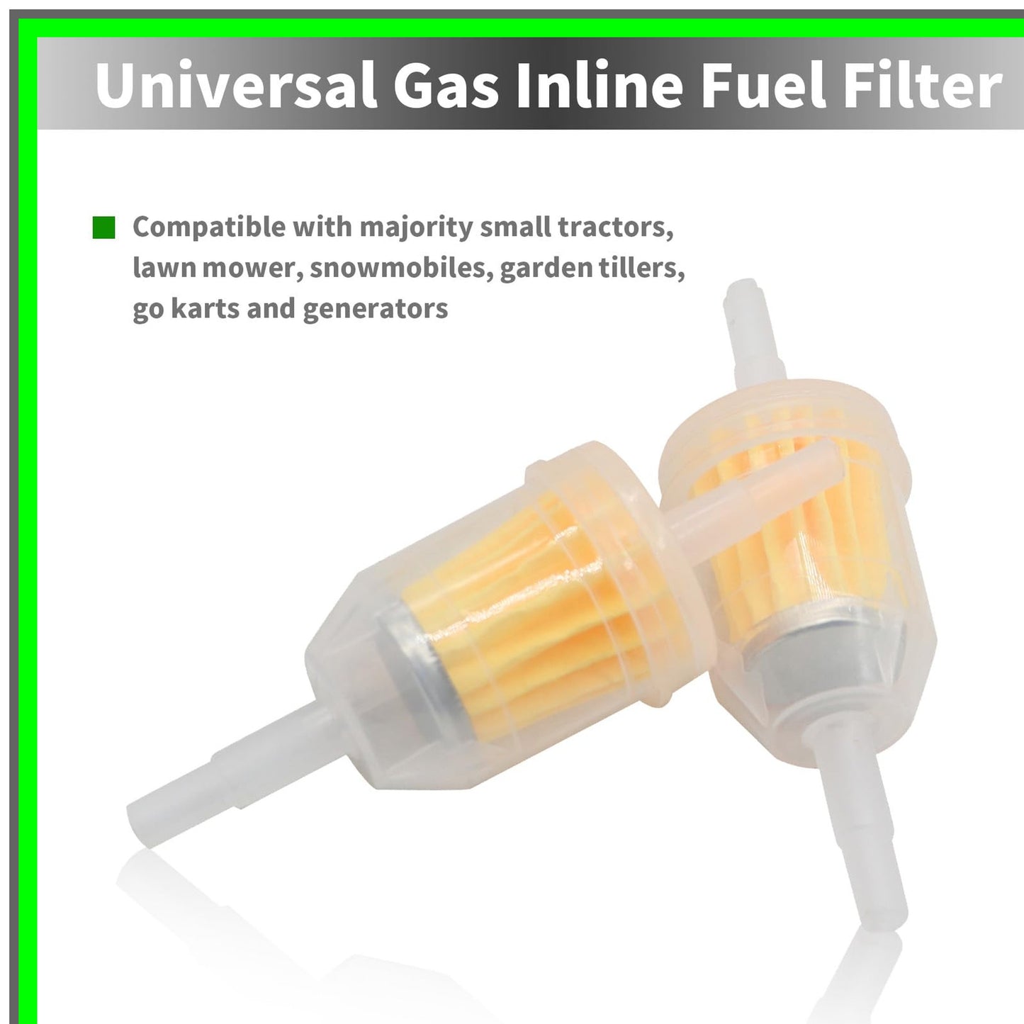 Universal Inline Fuel Filter Set for Small Engines and Garden Equipment