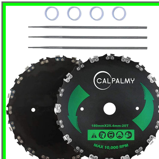 Carbon Steel Chainsaw Tooth Brush Blades Set with Assorted Round Files and Washers