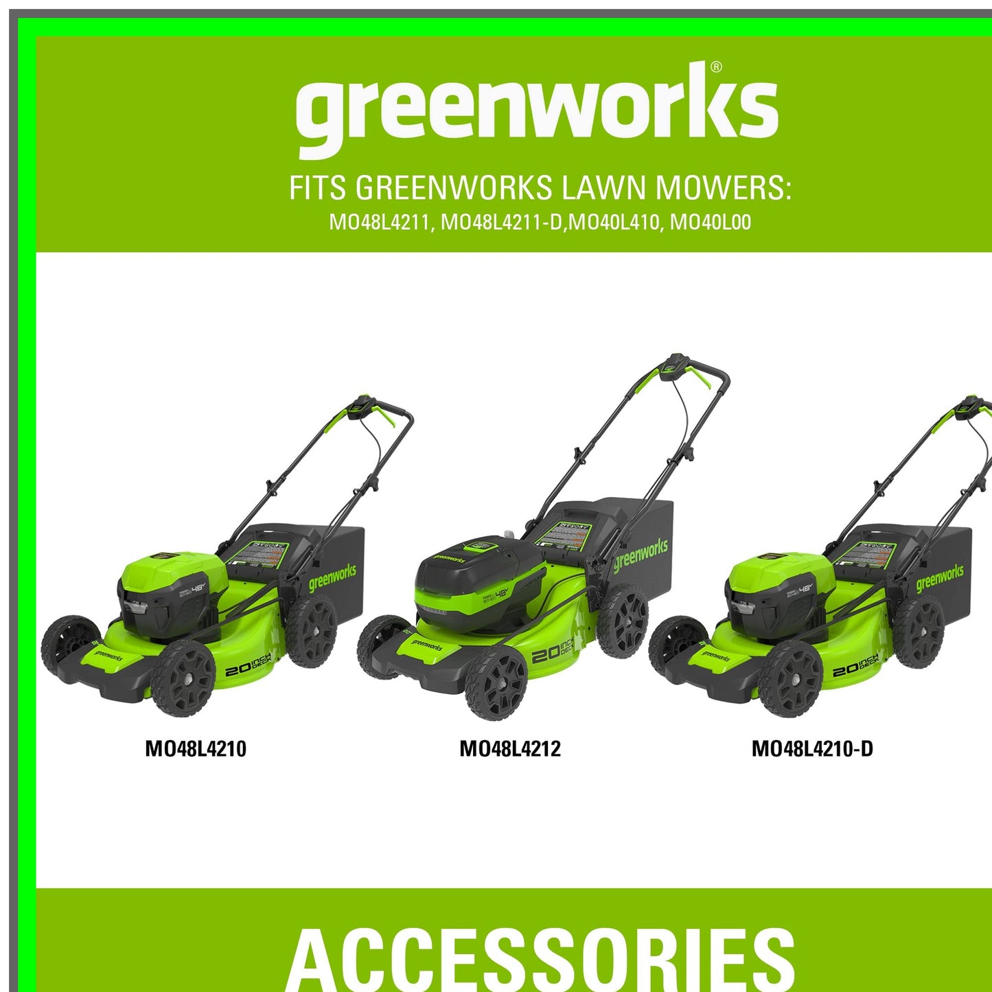 20-Inch Replacement Lawn Mower Blade for MO48L4210 Series Mowers