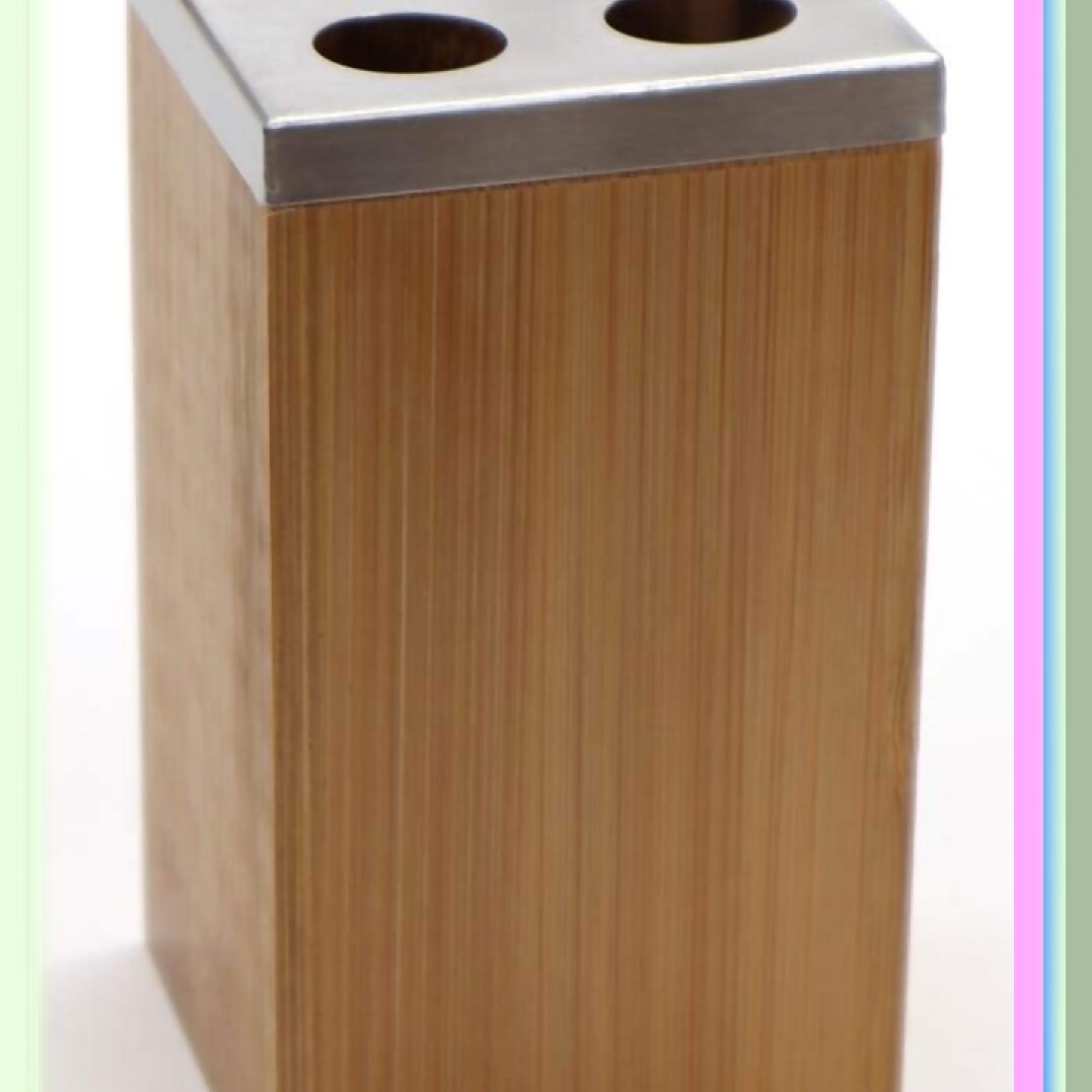 Bamboo 4 PC Bathroom Accessory Set