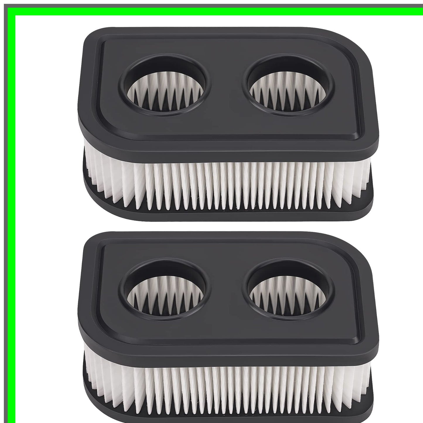 High-Performance Lawn Mower Air Filter Set for Engine Efficiency 2 Pack