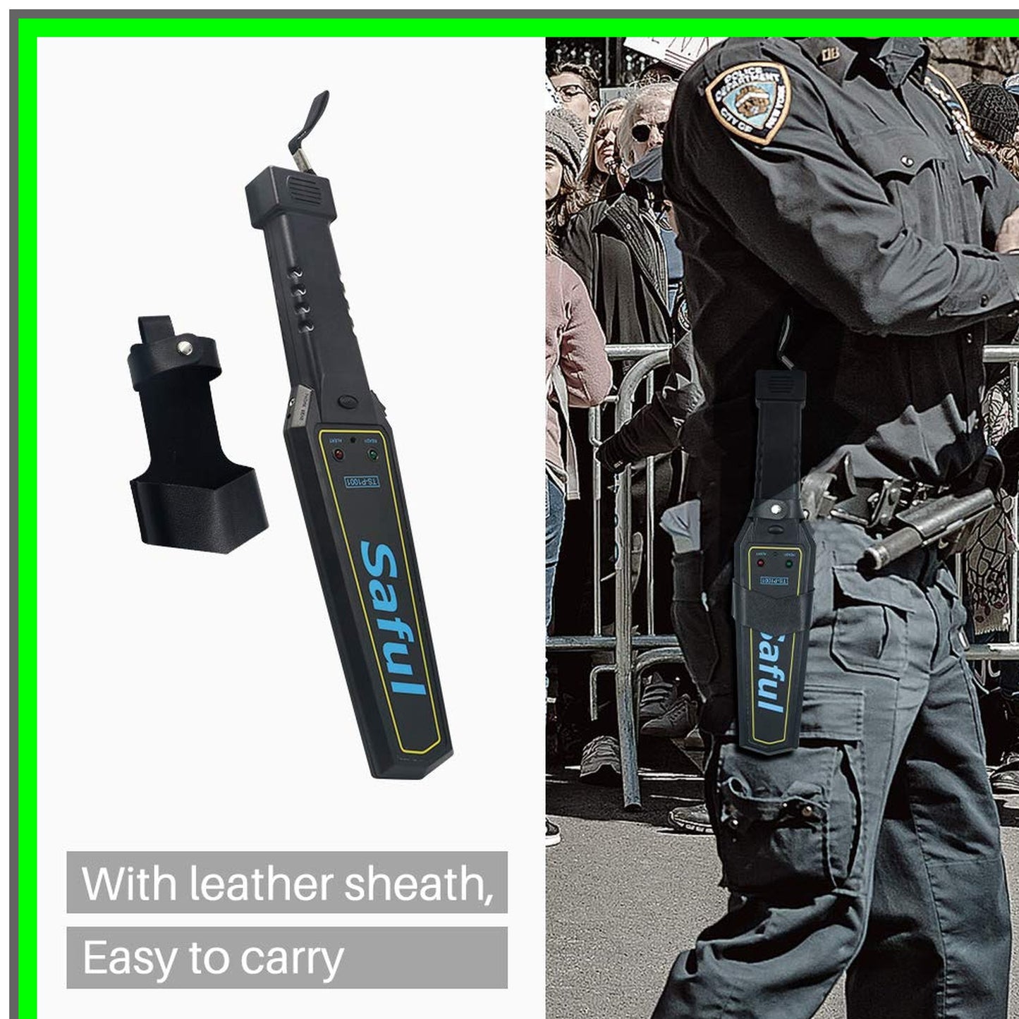 Portable Handheld Metal Detector with Adjustable Sensitivity and Alerts
