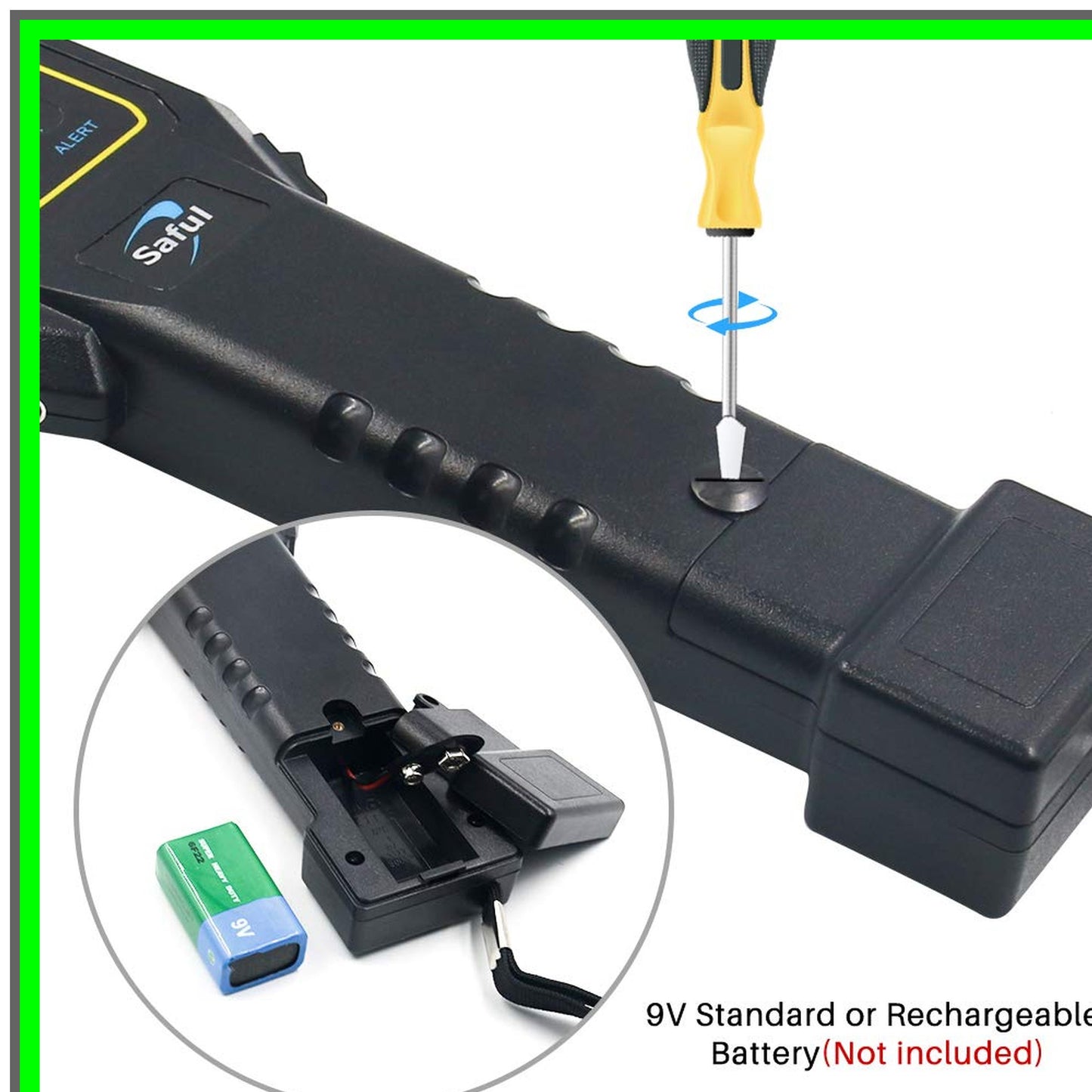 Portable Handheld Metal Detector with Adjustable Sensitivity and Alerts