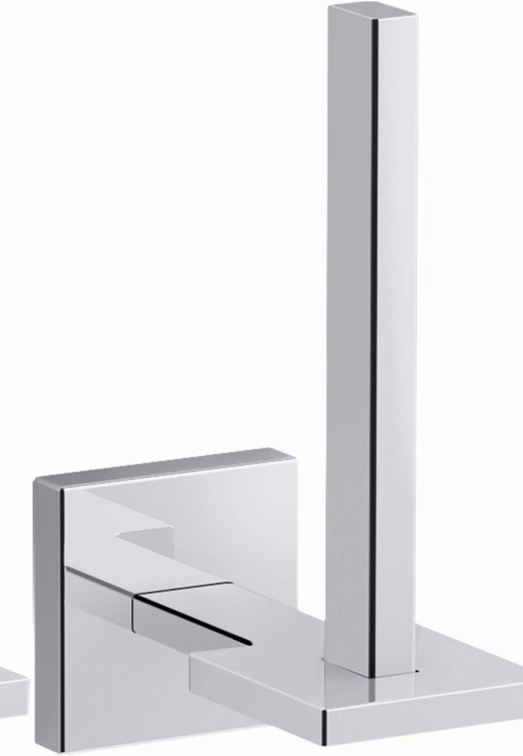 Square Tet Tissue Holder, Polished Chrome