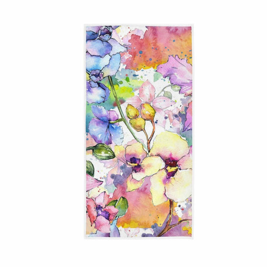 Watercolor Floral Hand Towel 15x30 Inch