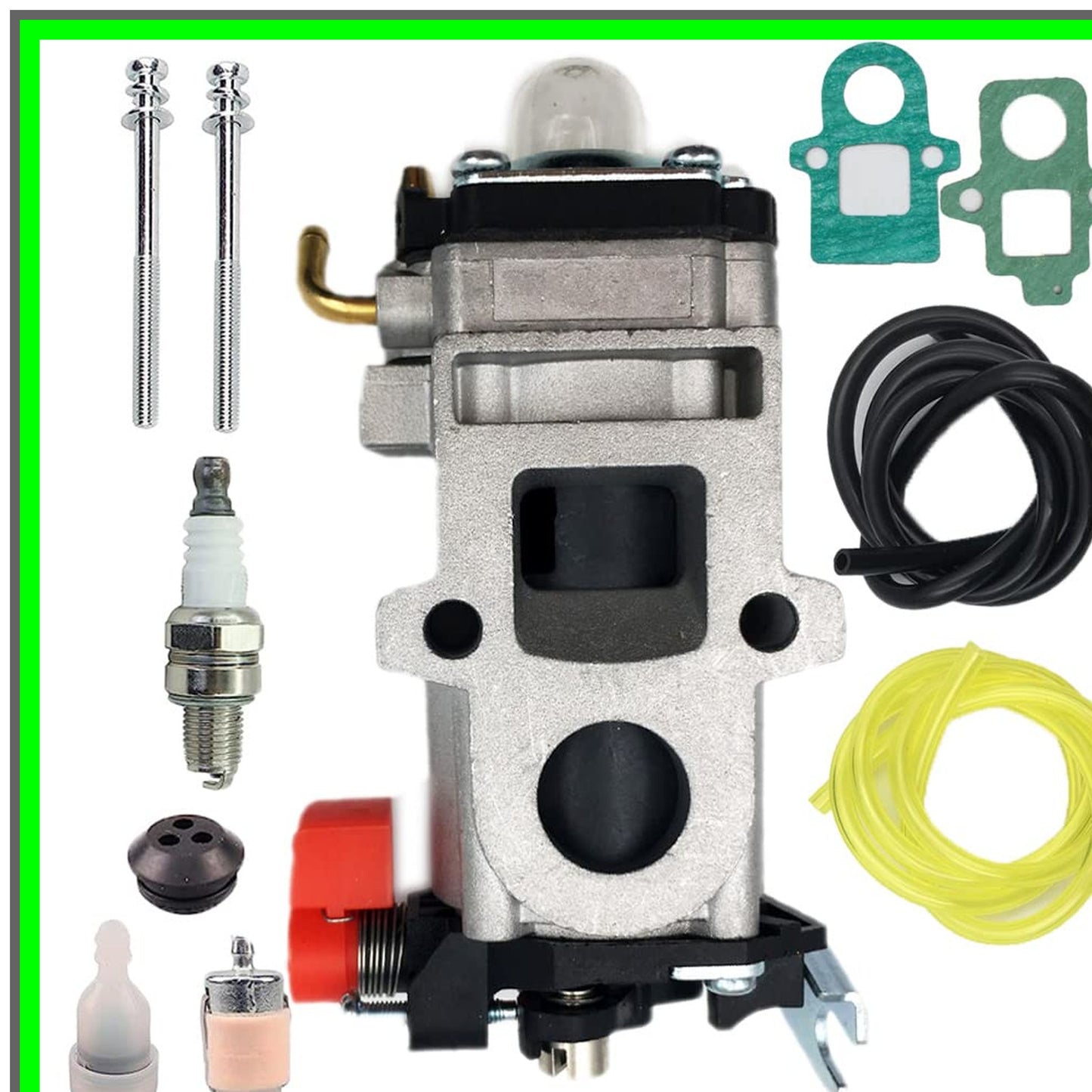 Carburetor Kit for 79.9cc 2-Cycle Backpack Blower with Fuel Filter and Spark Plug