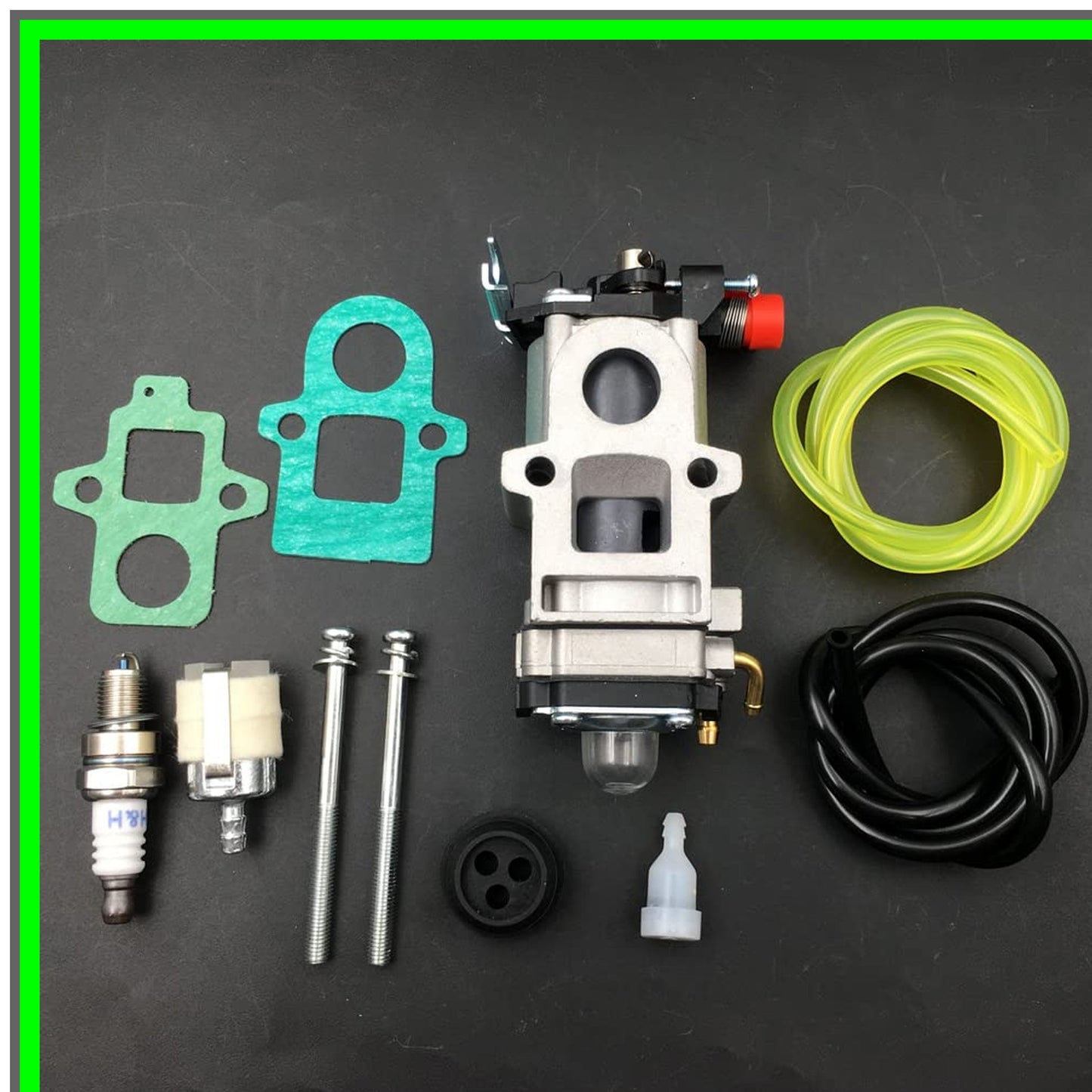 Carburetor Kit for 79.9cc 2-Cycle Backpack Blower with Fuel Filter and Spark Plug