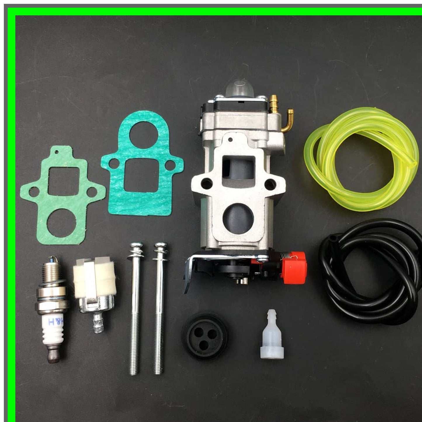 Carburetor Kit for 79.9cc 2-Cycle Backpack Blower with Fuel Filter and Spark Plug
