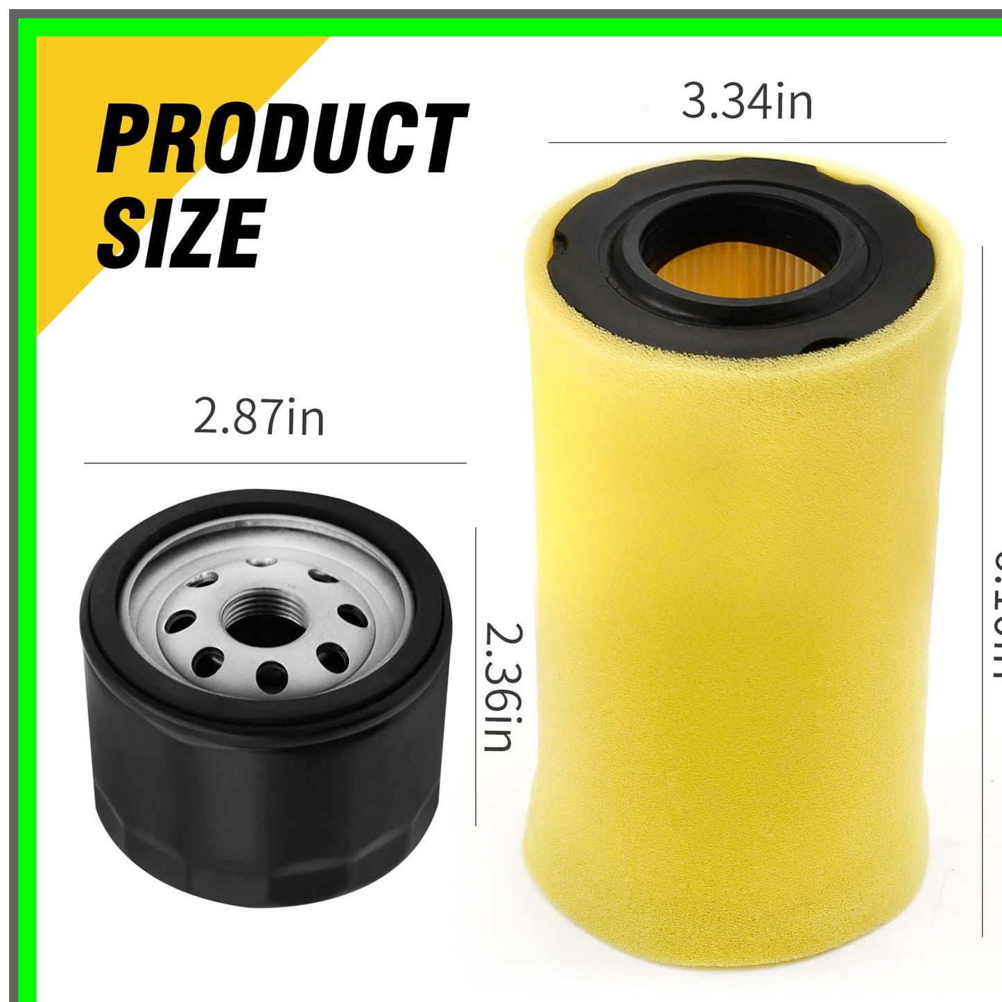 Lawn Tractor Air Filter and Oil Filter Tune-Up Kit for Briggs Stratton