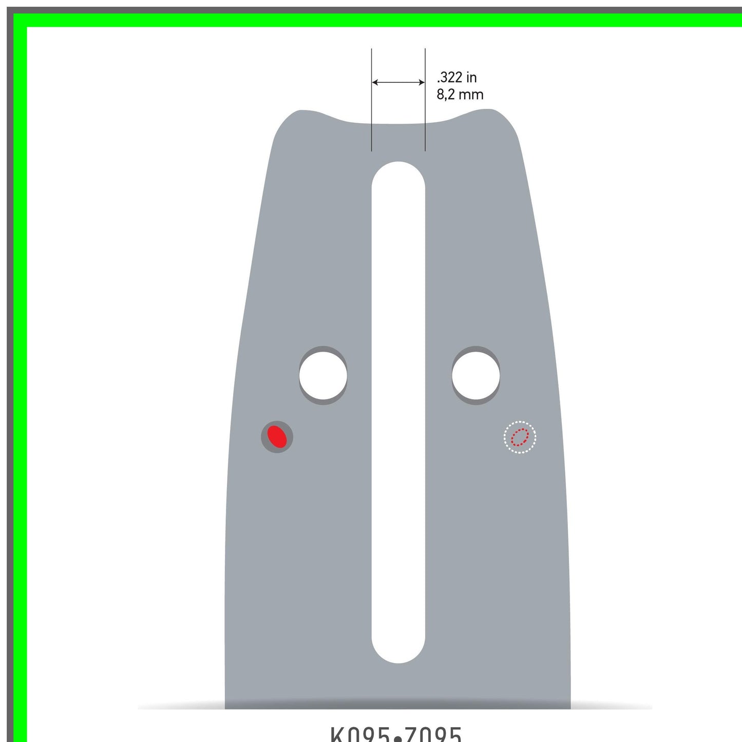 13-Inch 0.05-Inch Gauge Chain Saw Bar for Efficient Cutting Performance