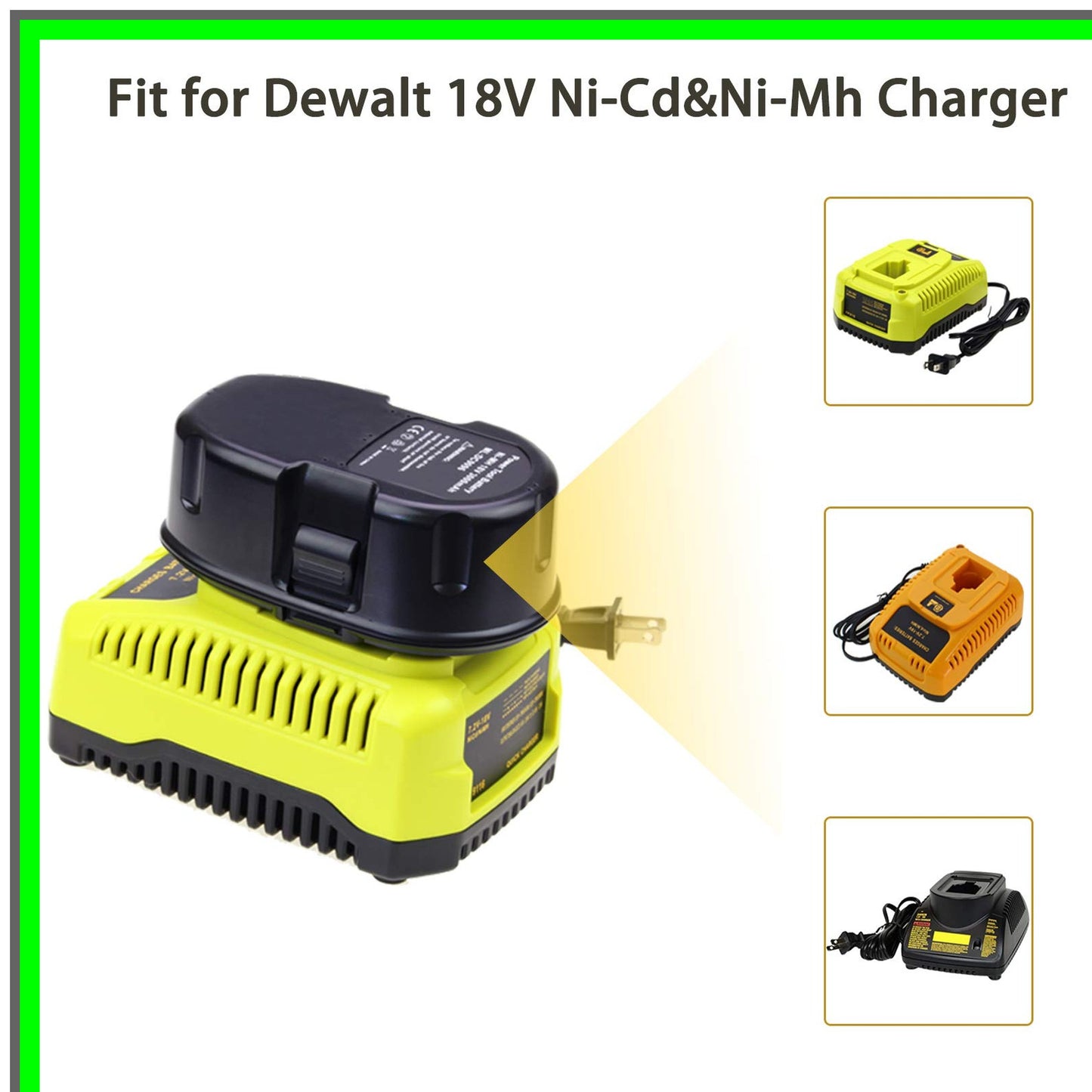 18V Ni-Mh Replacement Battery Pack for DC9098 DC9096 Compatible Devices