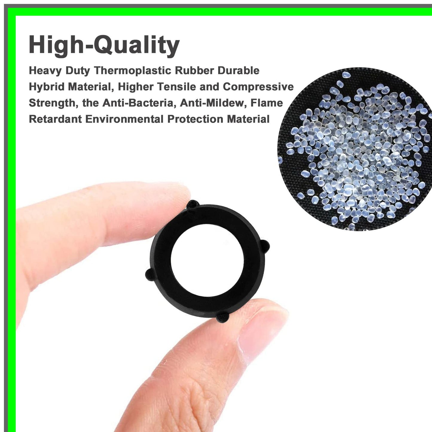 Universal Garden Hose Washer Seals for 3/4 Inch Faucets - 36 Pack