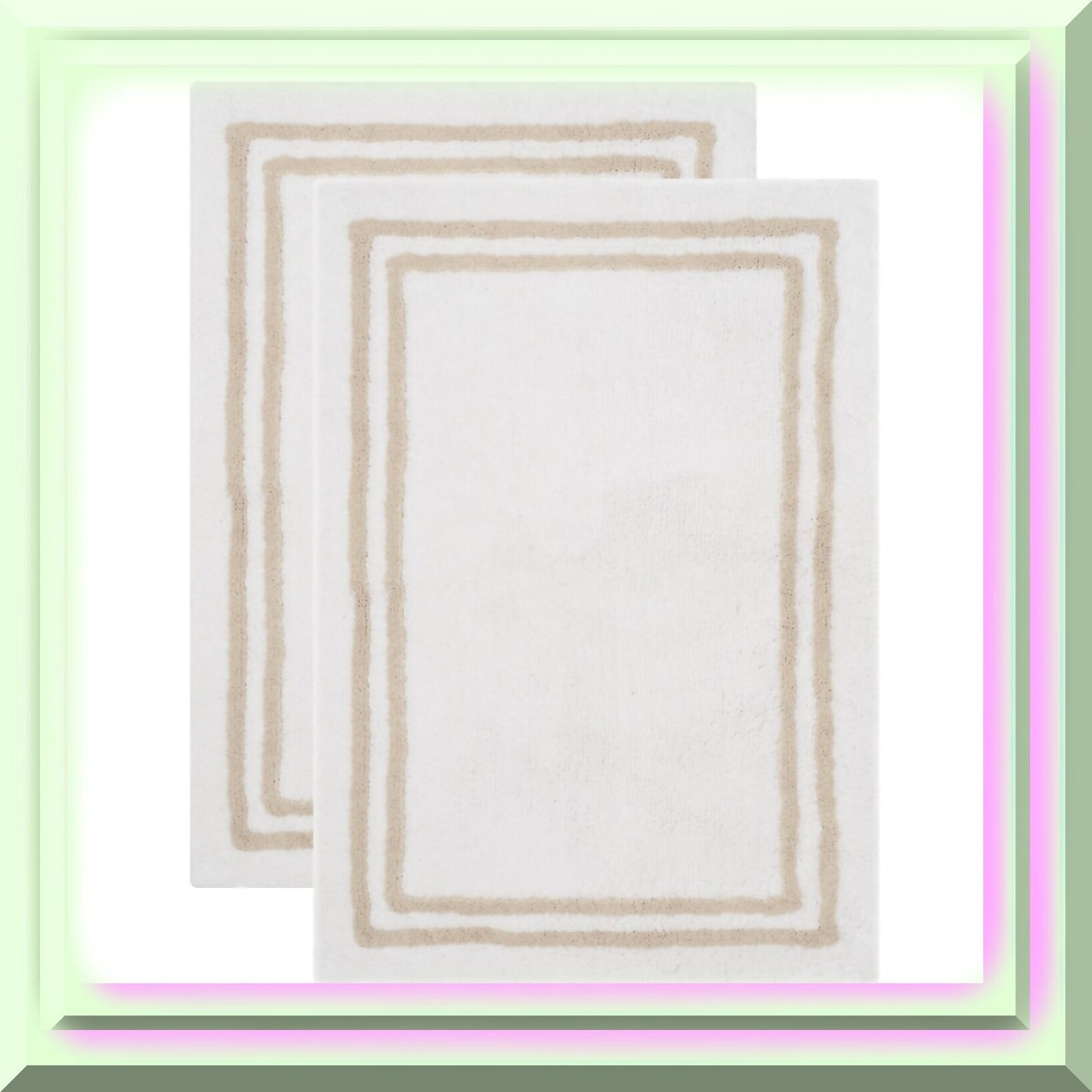 Cotton Bath Mat Set 2' x 3' Tan
