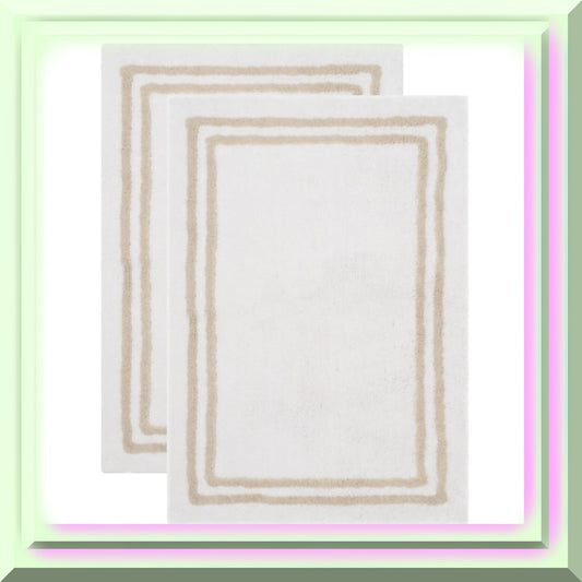 Cotton Bath Mat Set 2' x 3' Tan