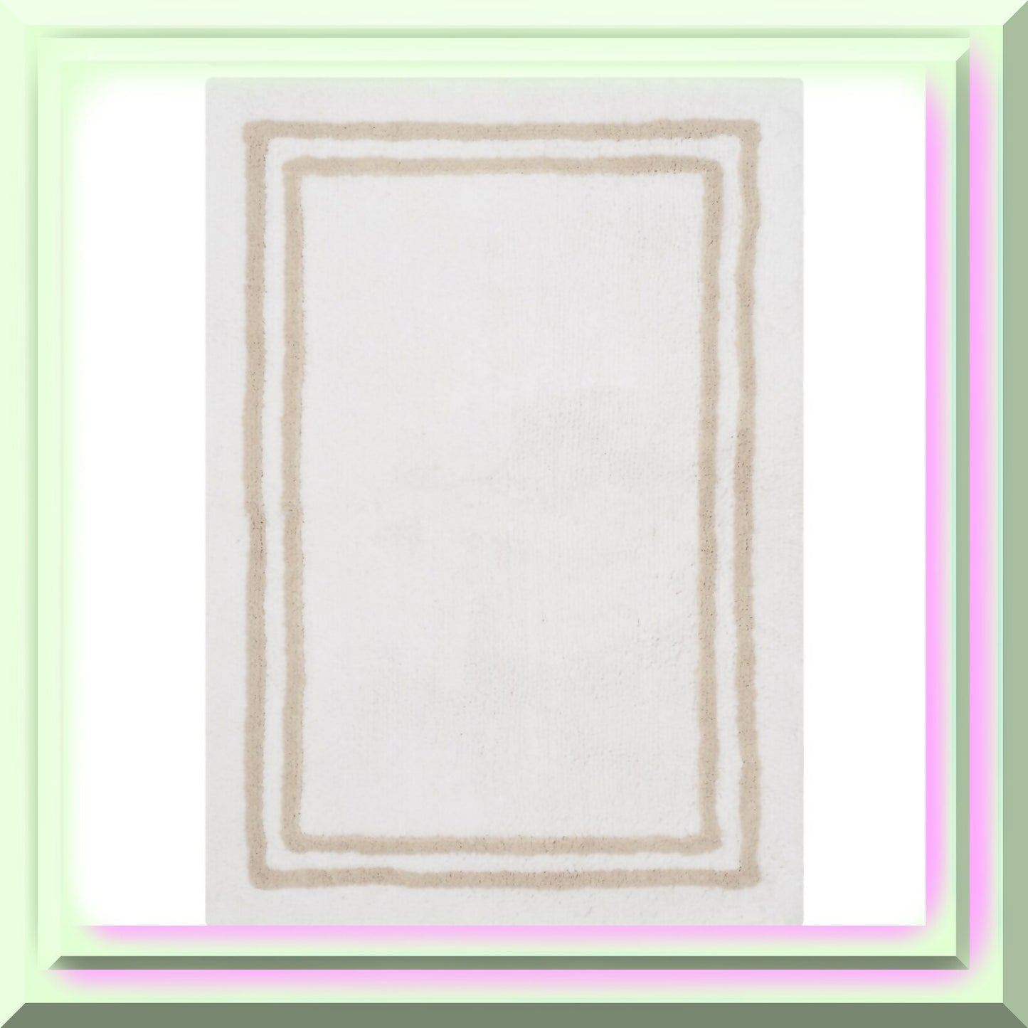 Cotton Bath Mat Set 2' x 3' Tan