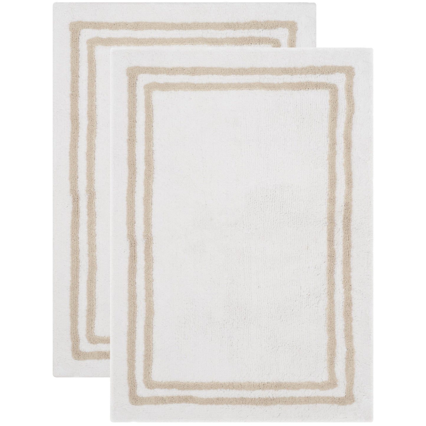 Cotton Bath Mat Set 2' x 3' Tan