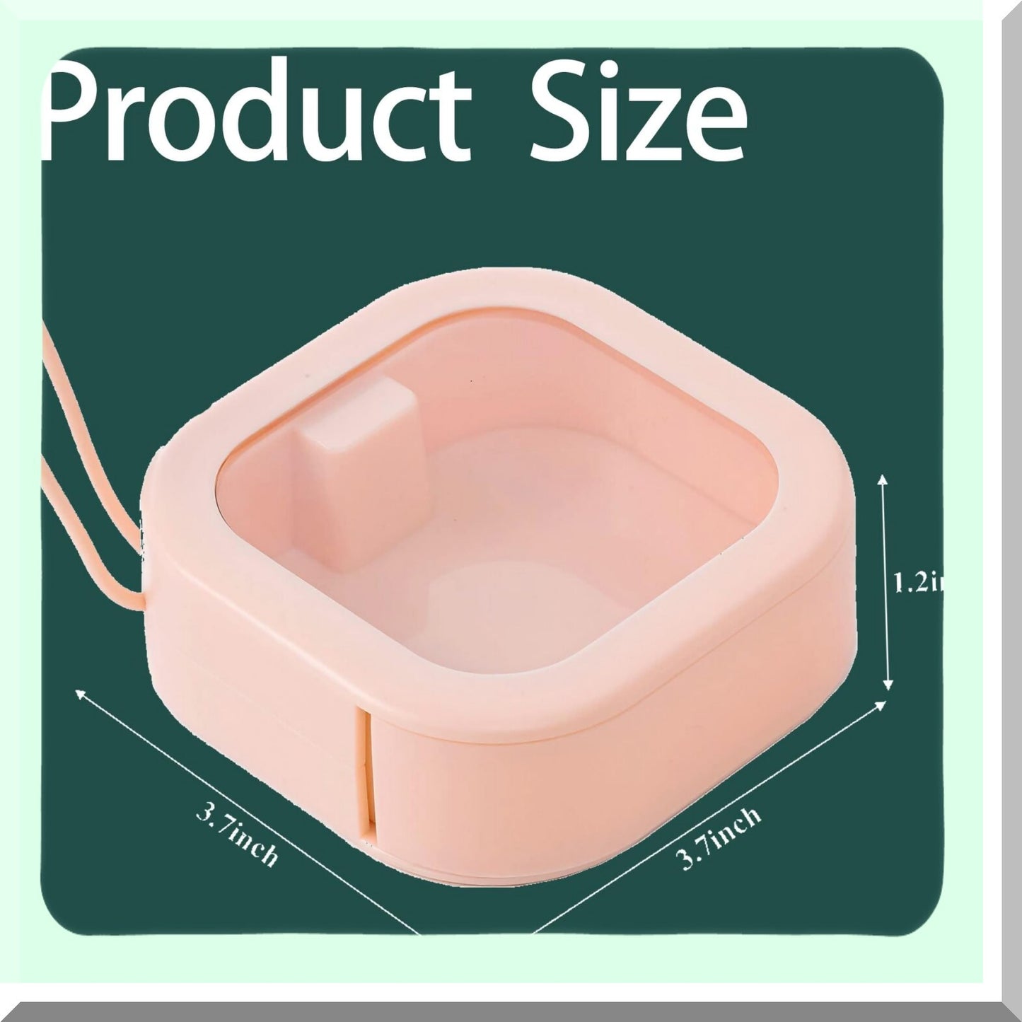 2pcs White Hair Tie Organizer and Qtip Holder