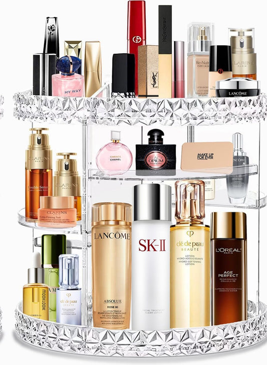 Rotating Makeup Organizer 6 Layers Clear