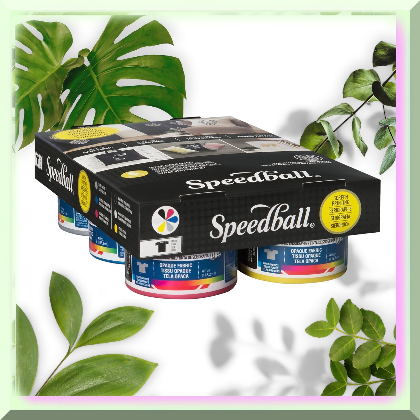 SilkSpectrum Fabric Ink Kit 6 Colors 4oz