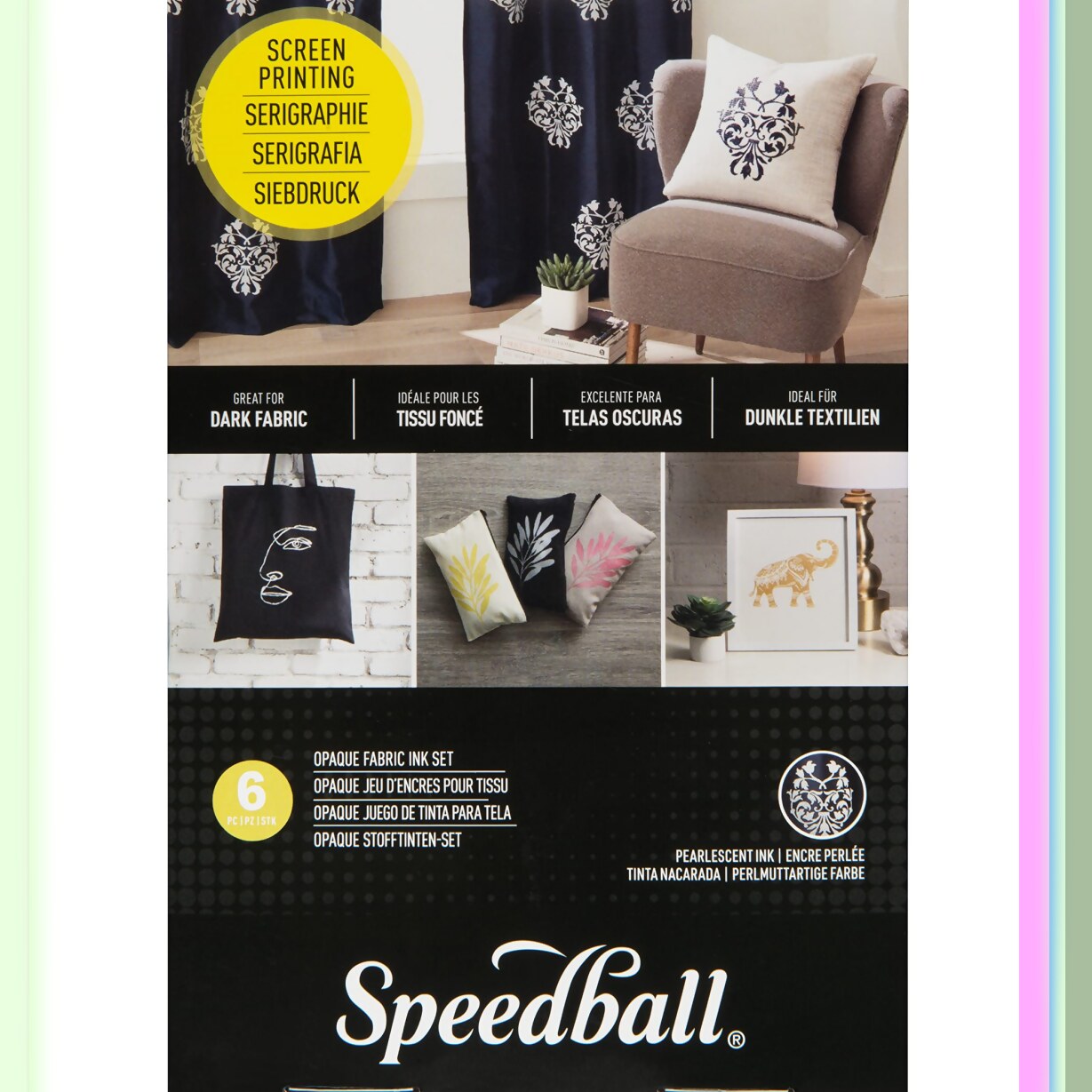 SilkSpectrum Fabric Ink Kit 6 Colors 4oz