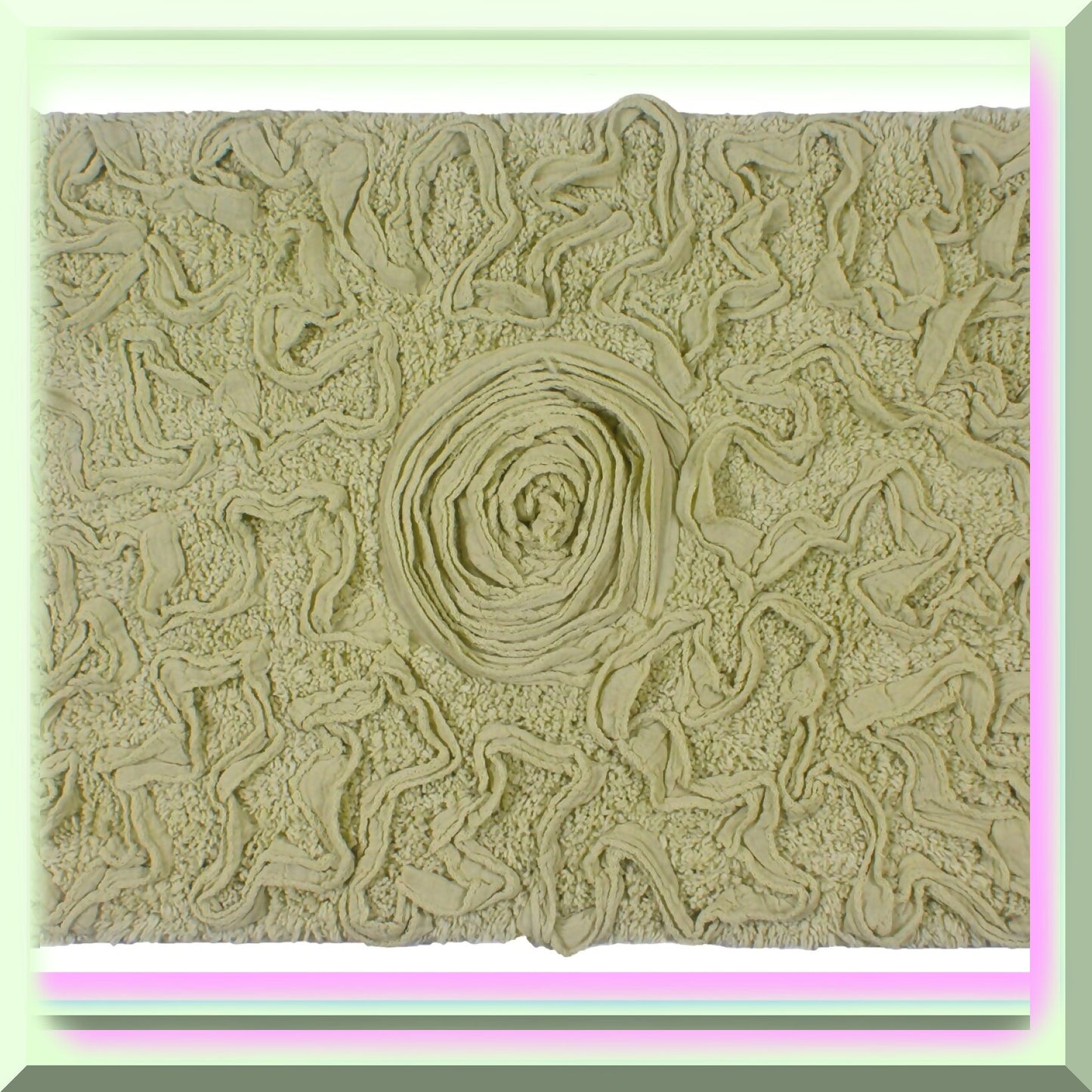 100% Cotton Bath Rug 17x24 Green