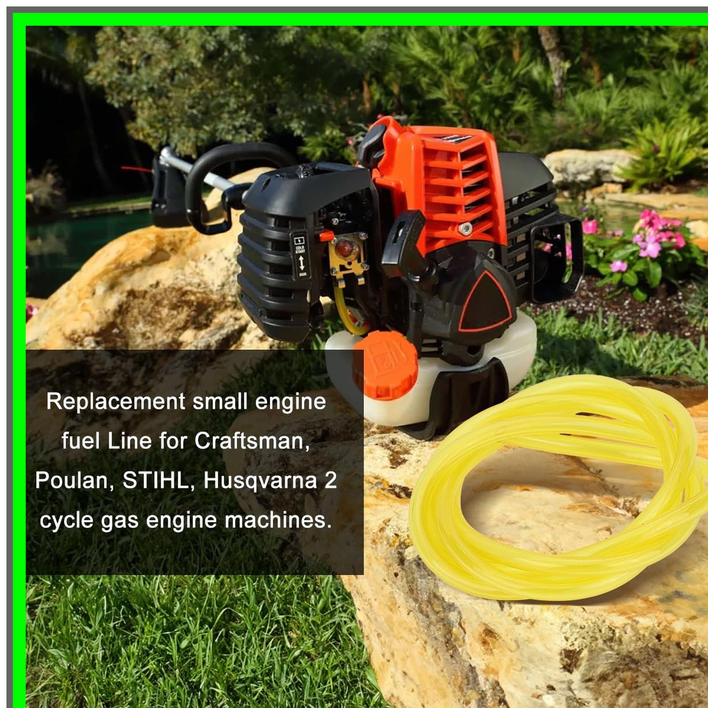 10-Foot Fuel Line Hose for 2-Cycle Small Engines and Outdoor Equipment