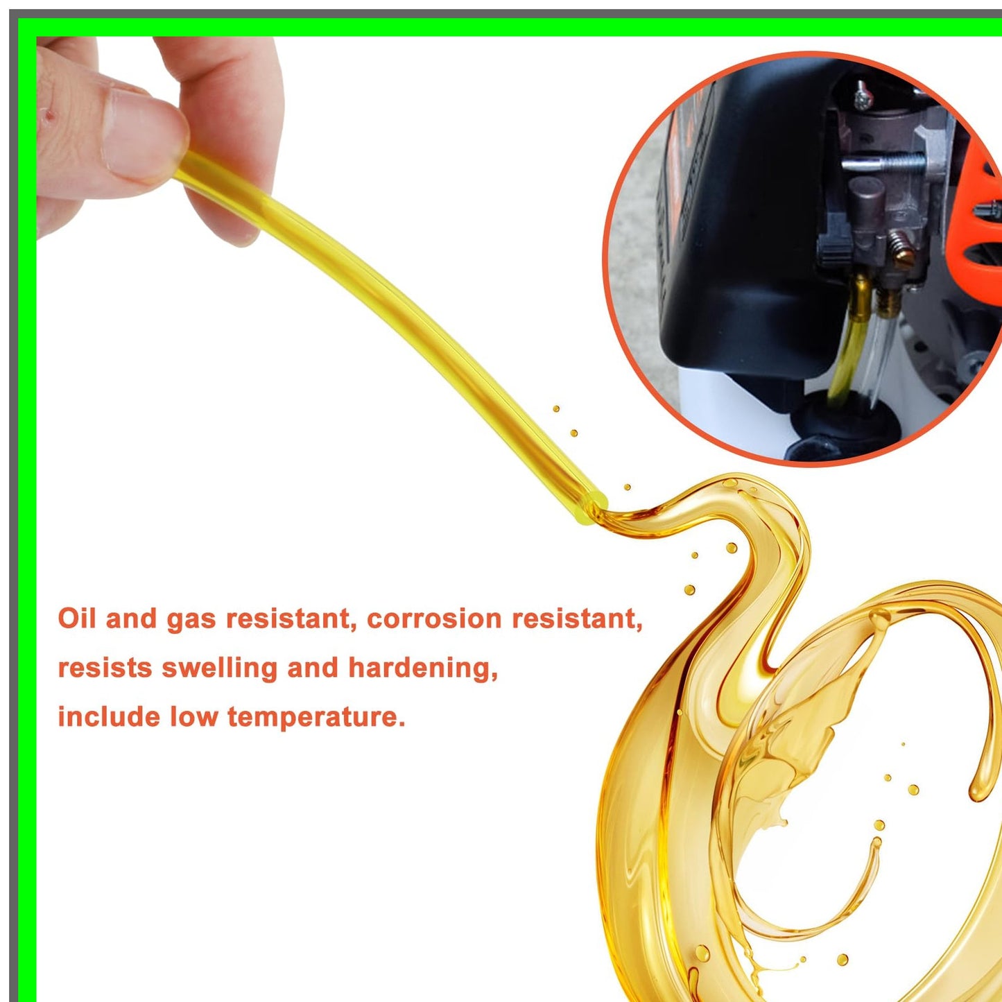 10-Foot Fuel Line Hose for 2-Cycle Small Engines and Outdoor Equipment