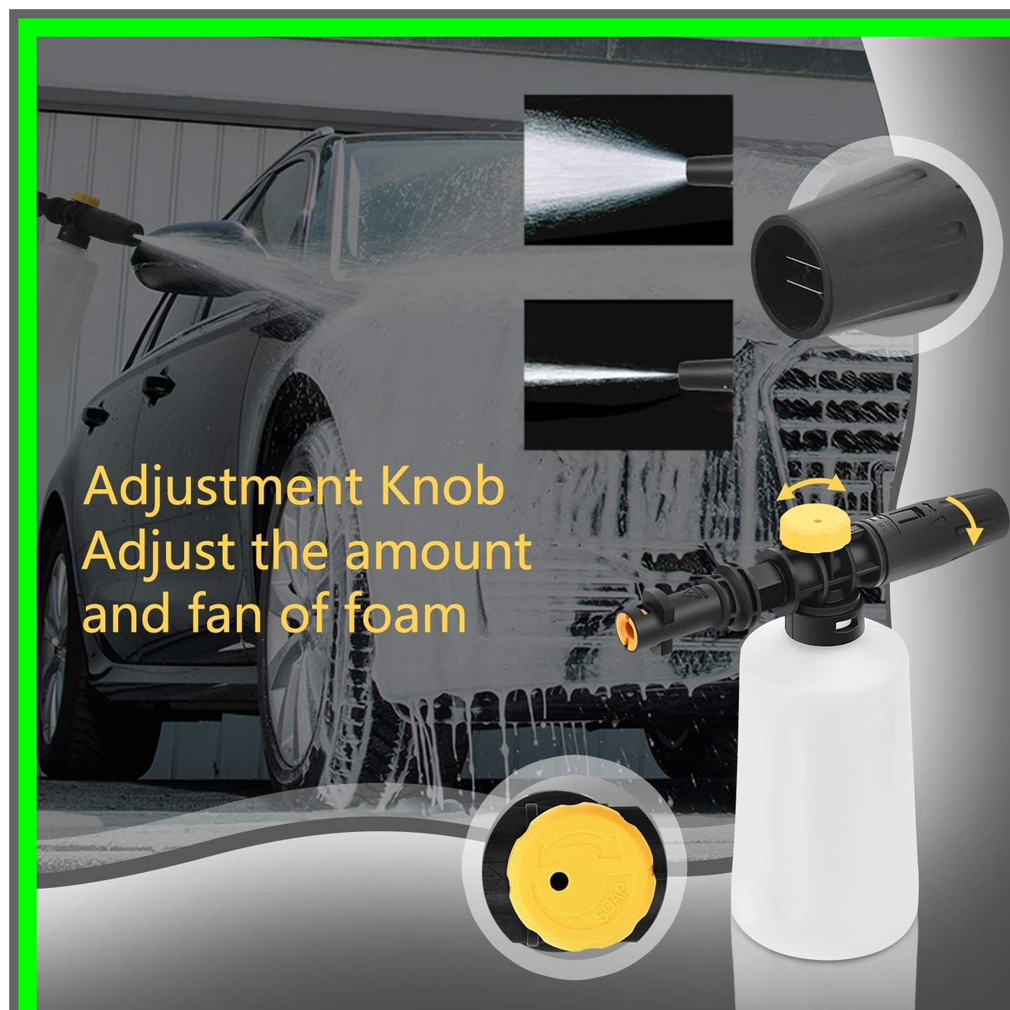 Adjustable Foam Cannon Kit for Karcher K Series Pressure Washers