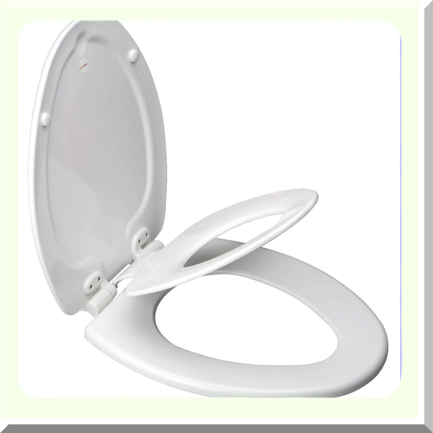 Elongated Toilet Seat, White