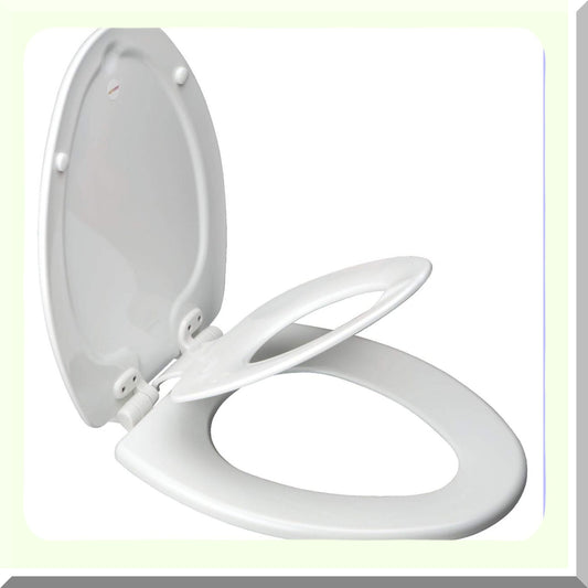 Elongated Toilet Seat, White