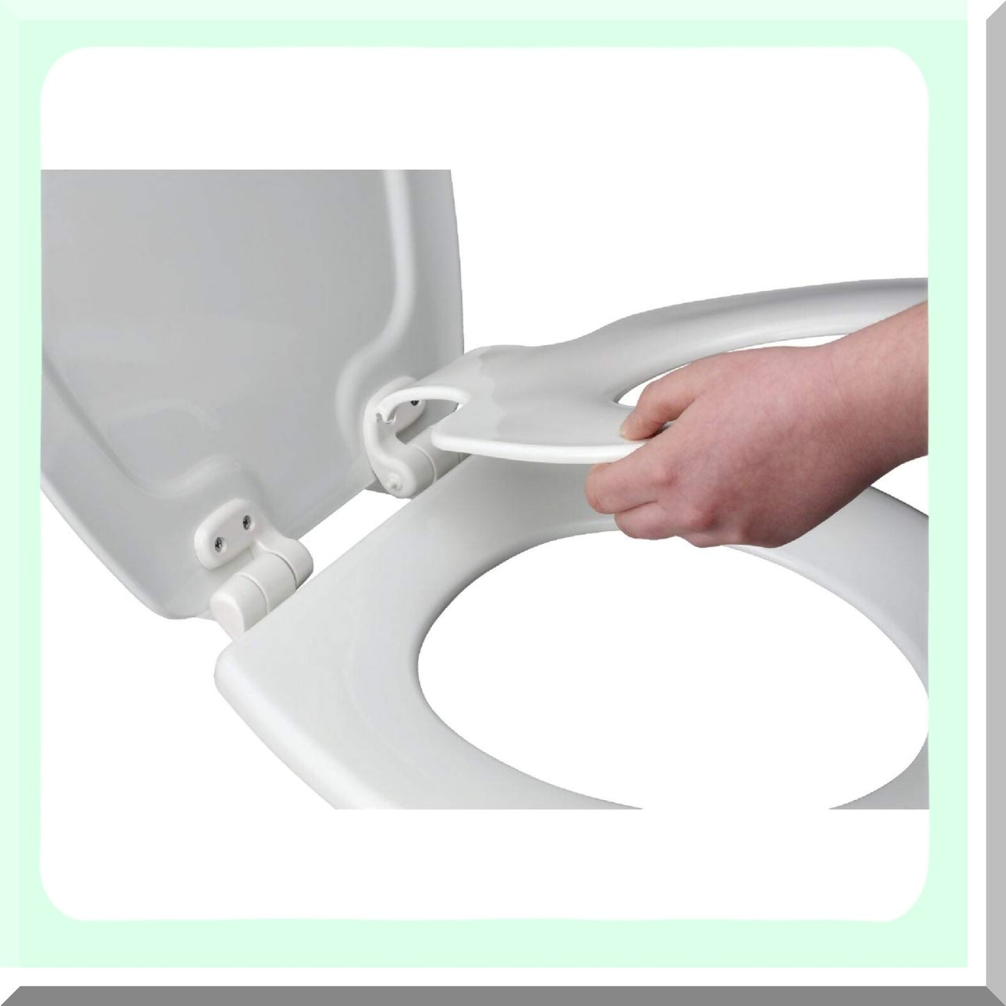 Elongated Toilet Seat, White