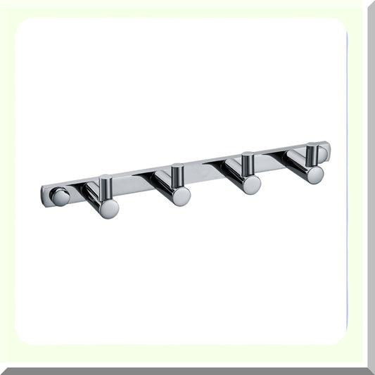 Wall Mounted 4 Prong Chrome Towel Hook