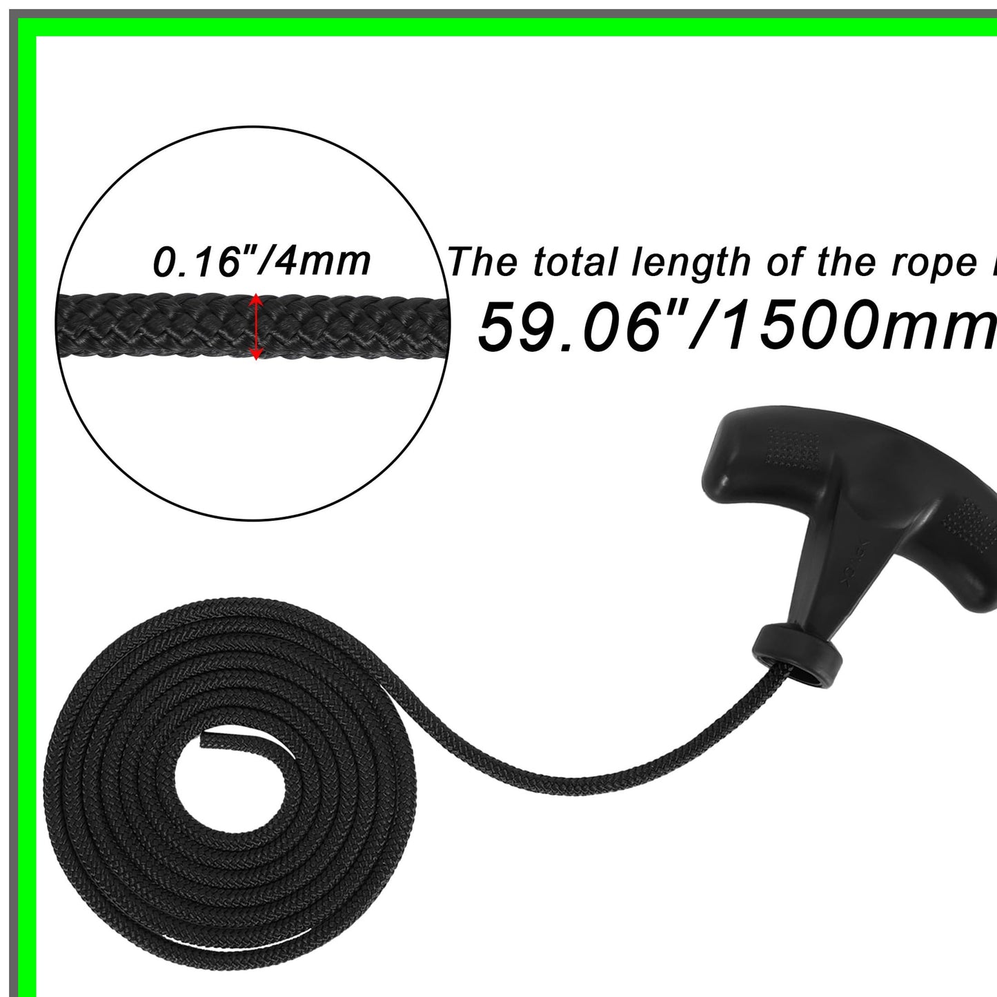 Recoil Starter Pull Cord Handle for Lawn Equipment and Small Engines