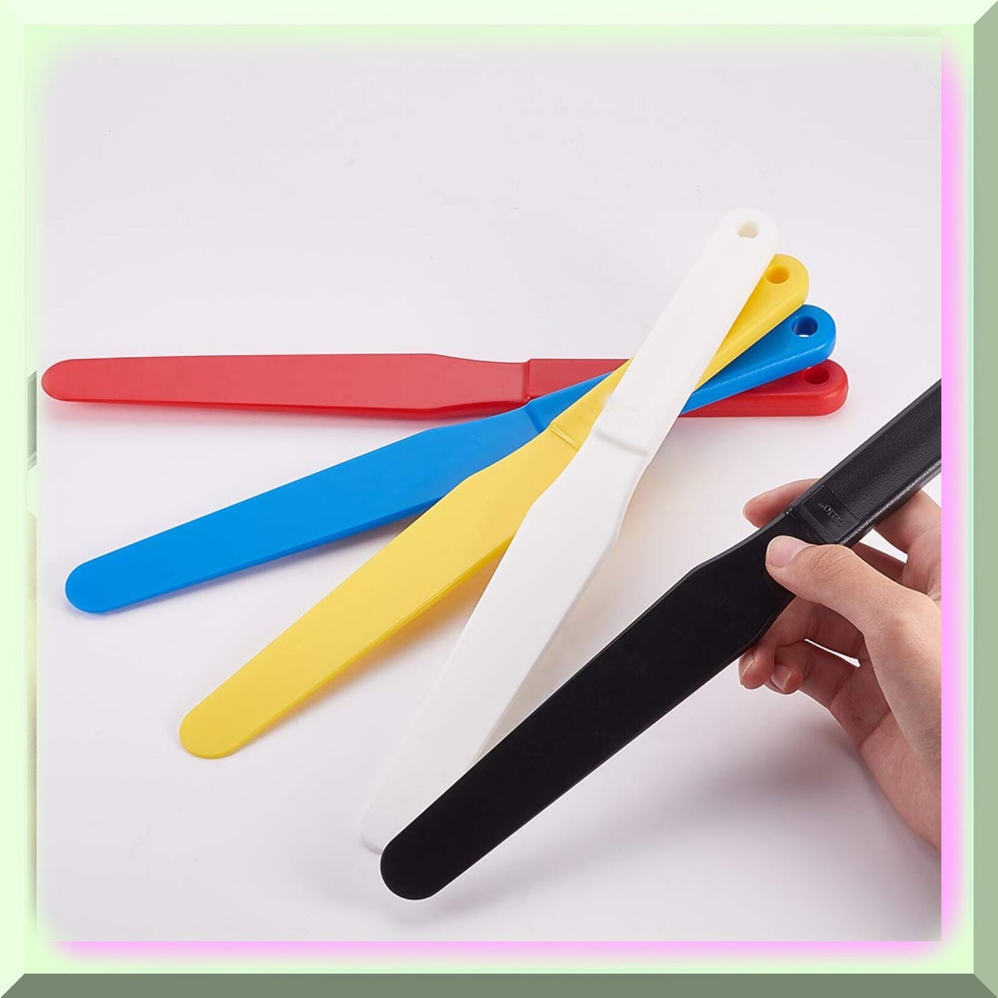 5-Piece Plastic Screen Printing Spatula Set