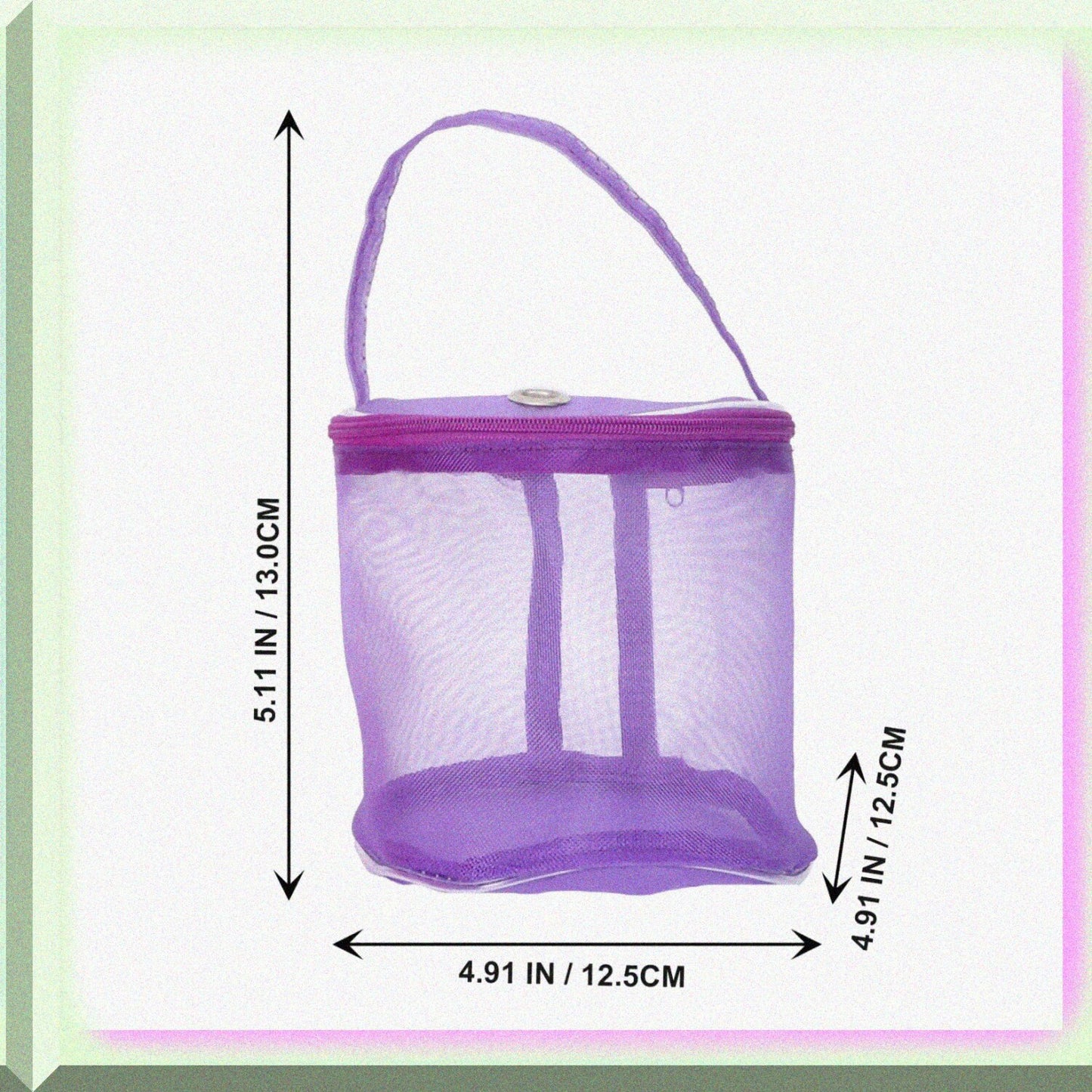 Wool Storage Bag for Yarn Balls Purple