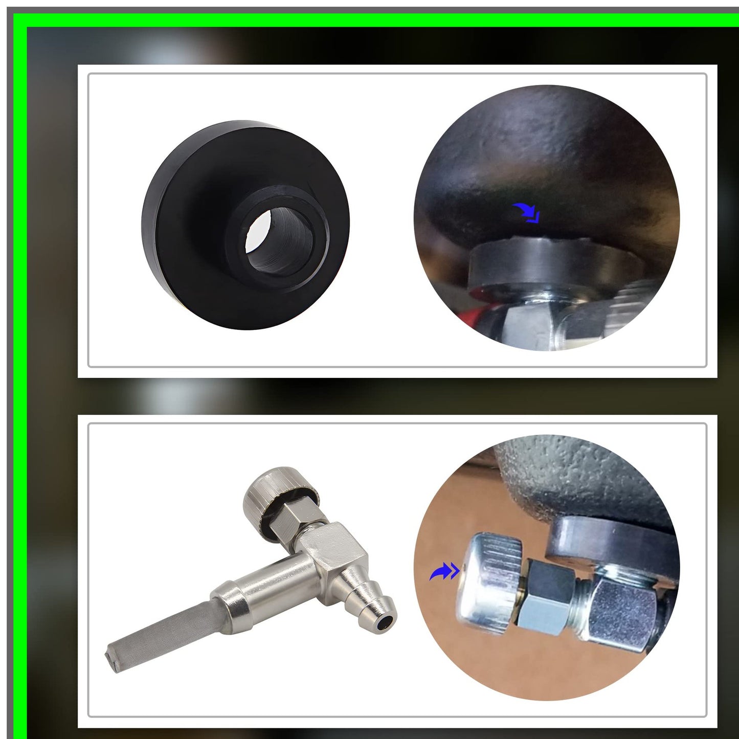 Fuel Tank Grommet and Shut Off Valve for Coleman Generac Generators