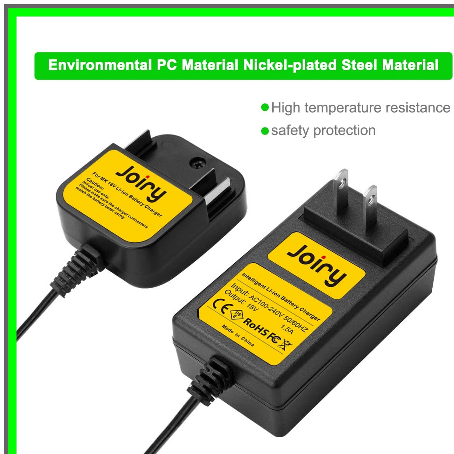 Efficient 18V Li-ion Battery Charger for Makita BL1830 BL1850 LXT400