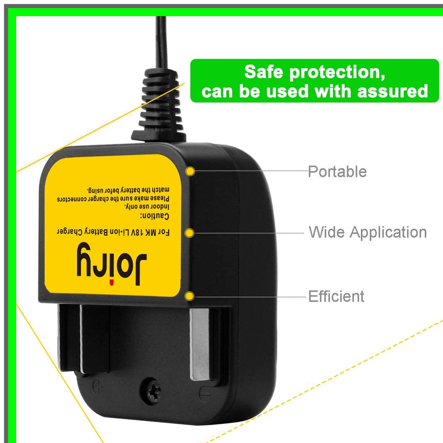 Efficient 18V Li-ion Battery Charger for Makita BL1830 BL1850 LXT400