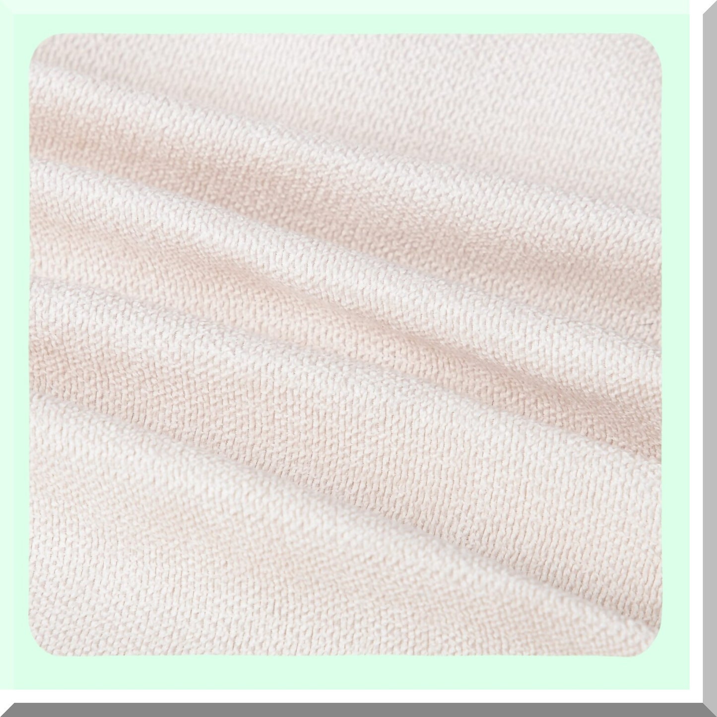 Ivory Chenille Soft Pillow Covers - Set of 2 20x20 Inch Decorative Cushion Shell for Sofa & Bedroom - Short Throw Pillow Cover