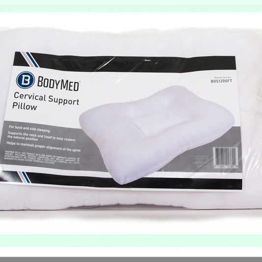 OrthoRest Comfort Pillow - Medium Support, White - Ergonomic Design for Neck and Shoulder Pain Relief - Hypoallergenic and Washable Cover