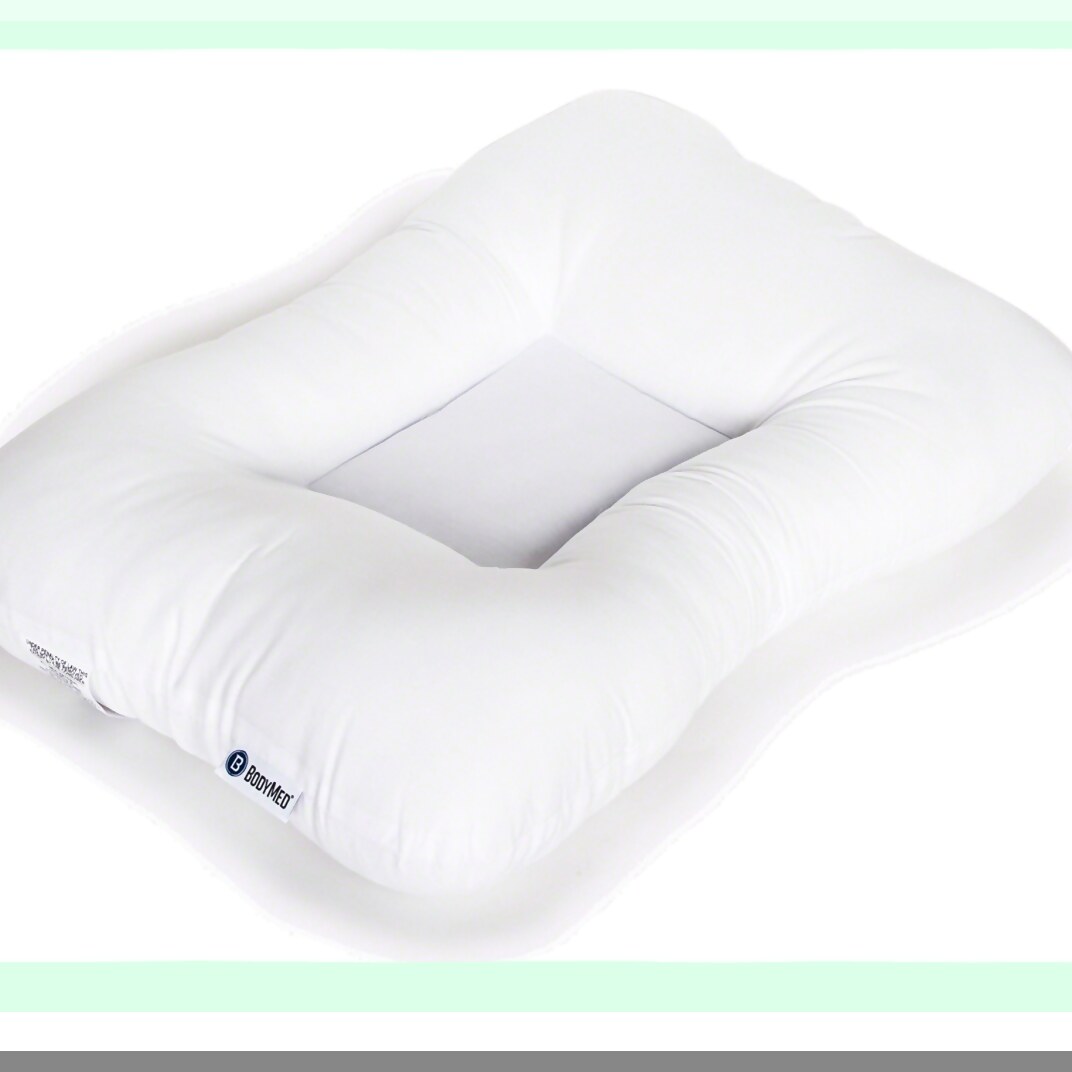 OrthoRest Comfort Pillow - Medium Support, White - Ergonomic Design for Neck and Shoulder Pain Relief - Hypoallergenic and Washable Cover
