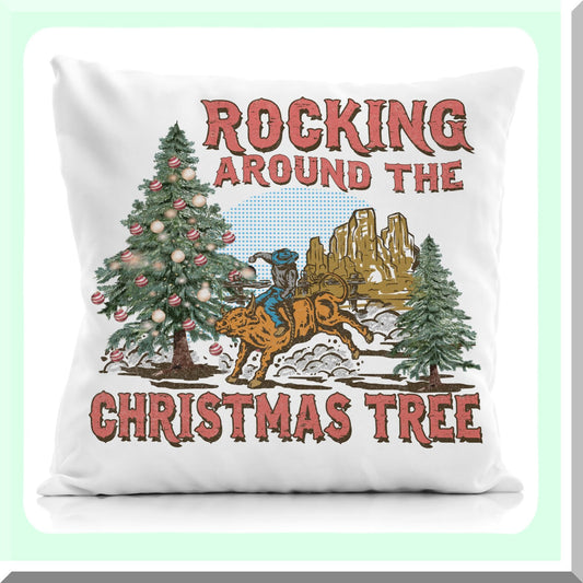 Rustic Rodeo Pillow Covers - Set of 4, Western Theme Throw Pillowcases, Cowboy Decorative Cushion Covers 18x18, Vintage Western Pillows