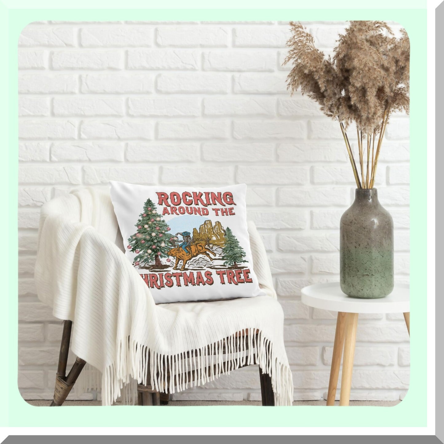 Rustic Rodeo Pillow Covers - Set of 4, Western Theme Throw Pillowcases, Cowboy Decorative Cushion Covers 18x18, Vintage Western Pillows