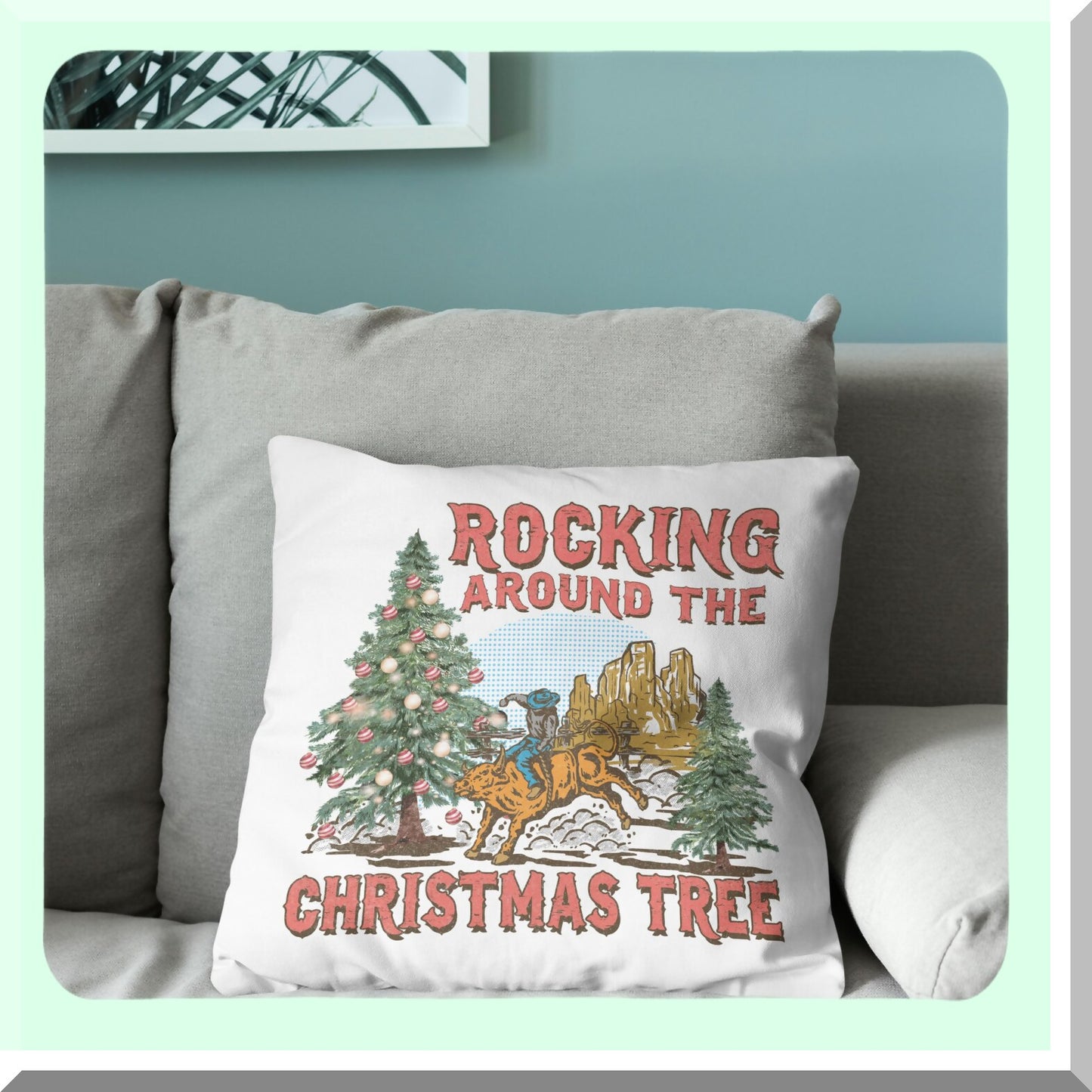 Rustic Rodeo Pillow Covers - Set of 4, Western Theme Throw Pillowcases, Cowboy Decorative Cushion Covers 18x18, Vintage Western Pillows