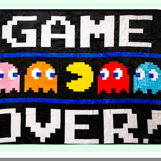 Pac-Man Retro Arcade Fleece Throw - 45x60 Inch Cozy Blanket
