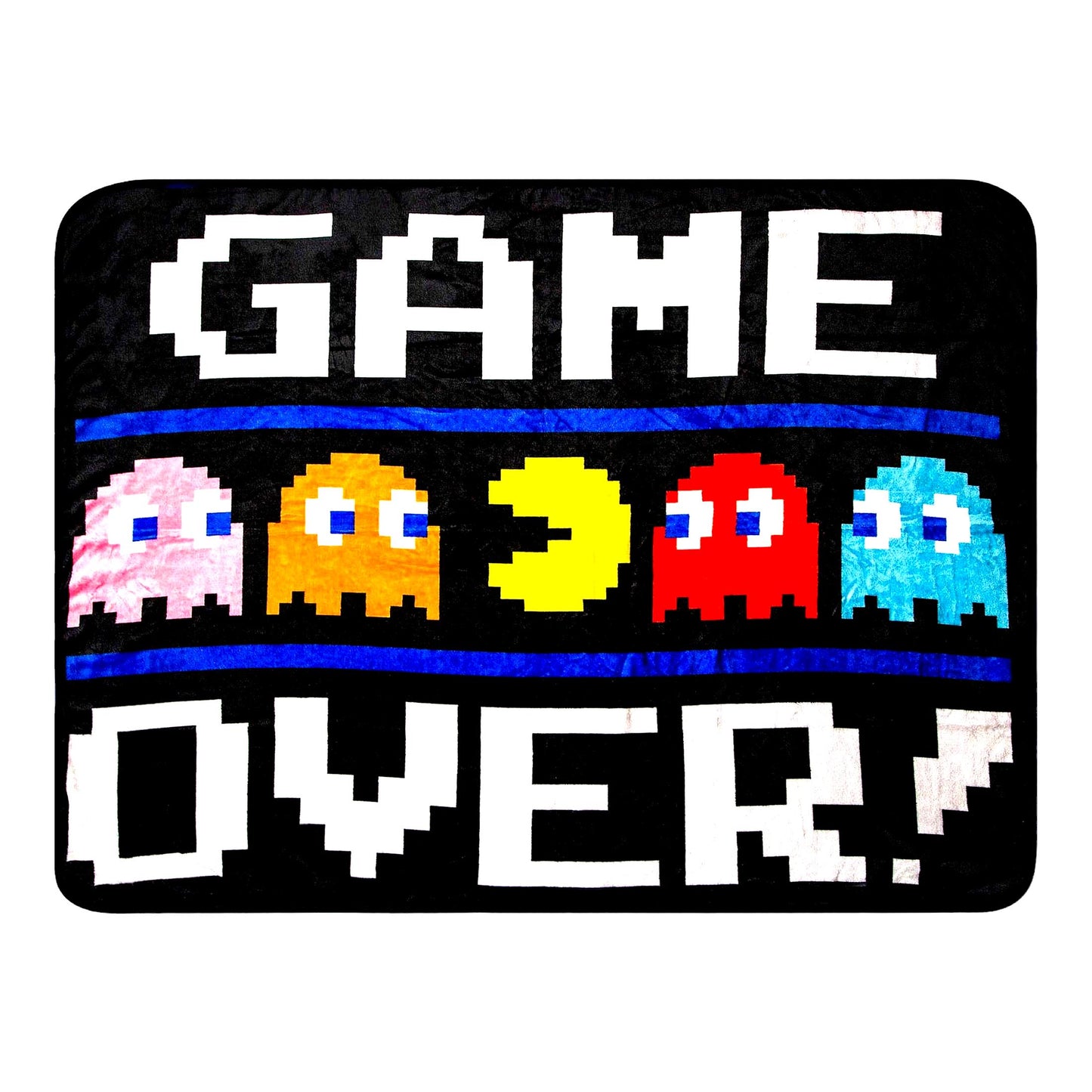 Pac-Man Retro Arcade Fleece Throw - 45x60 Inch Cozy Blanket