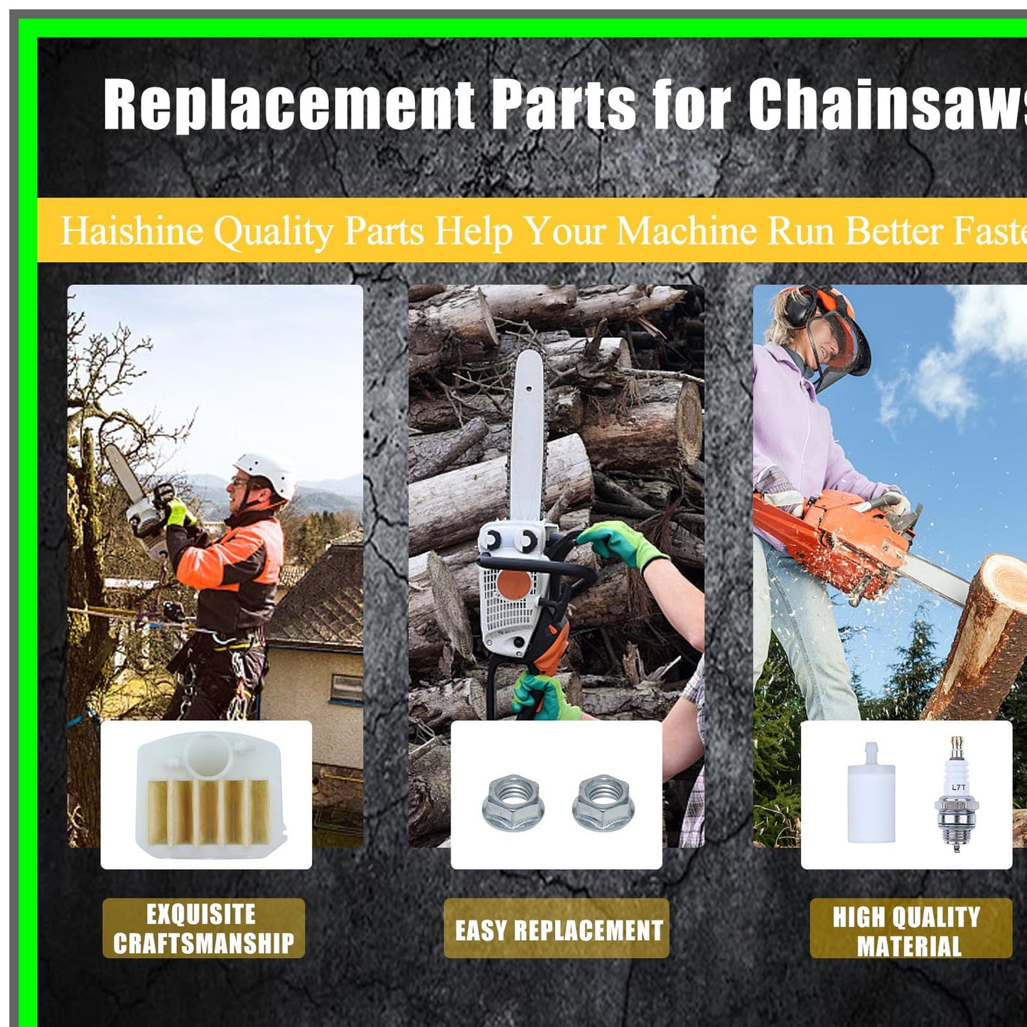 Husqvarna Chainsaw Essential Parts Kit: Air Filter, Fuel Filter, Spark Plug