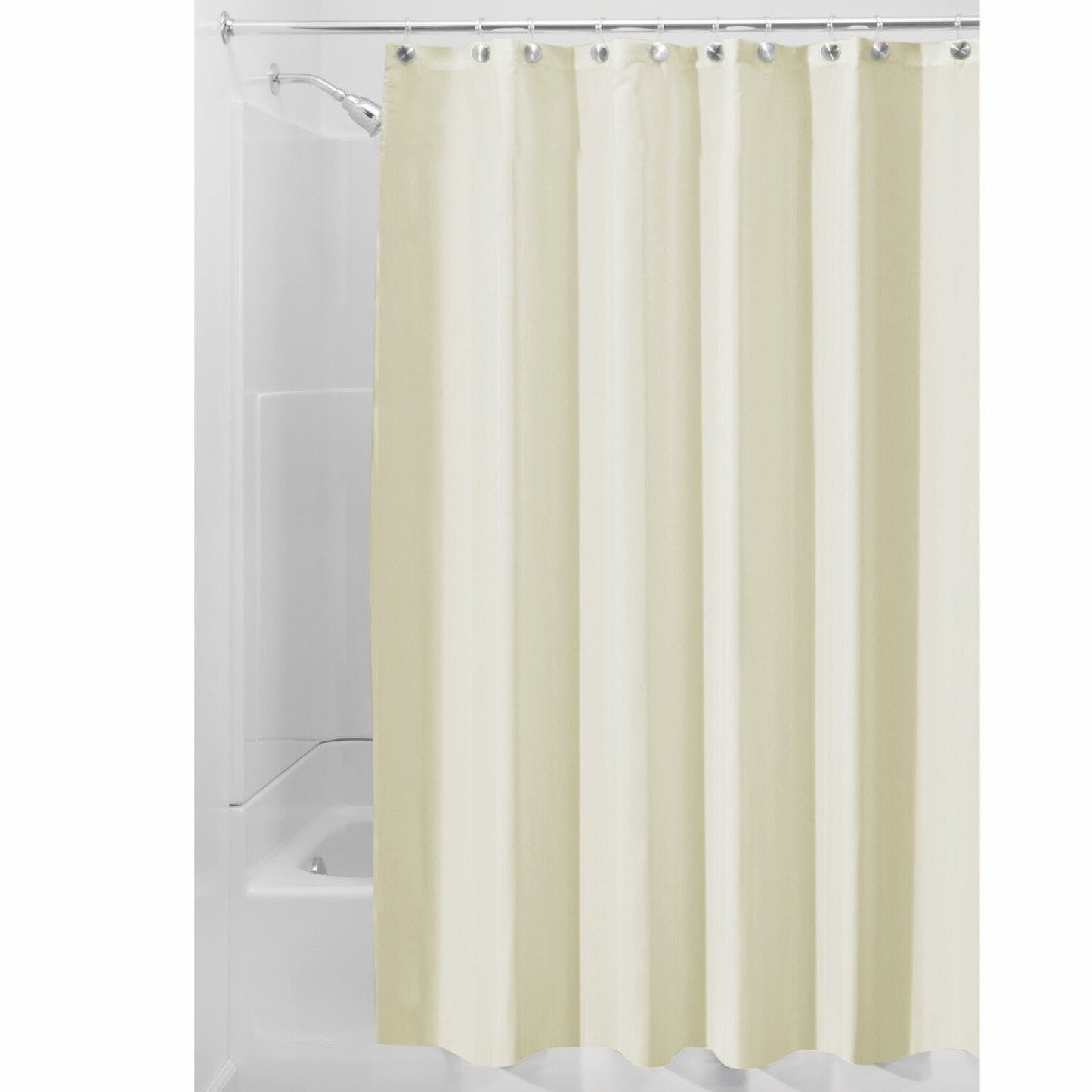 Fabric Shower Curtain 72x72 Inches Tan