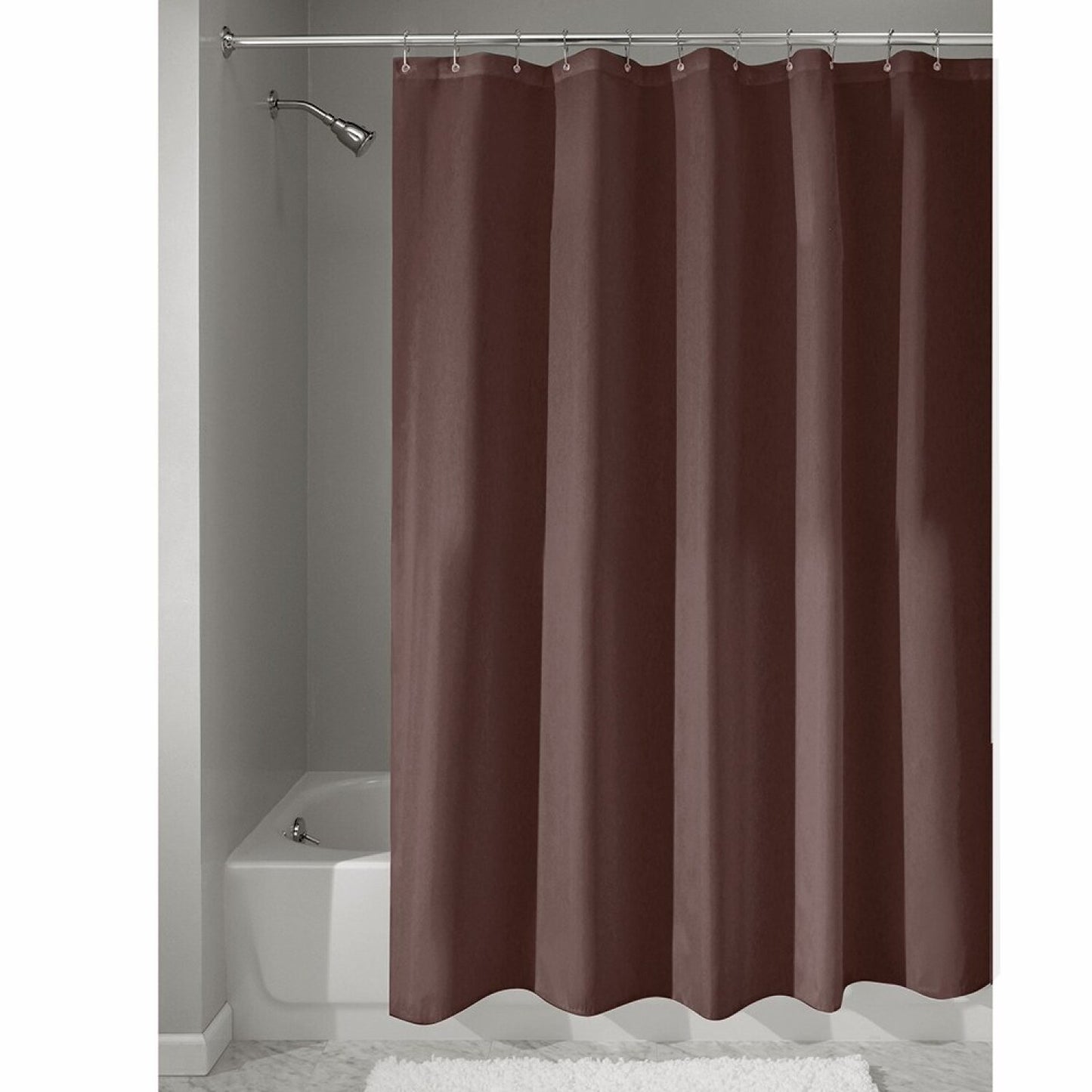 Waterproof Shower Curtain/Liner 72x72 in Chocolate