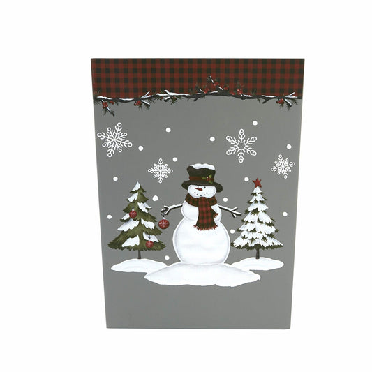 Woodland Winter Red Wastebasket 10x7